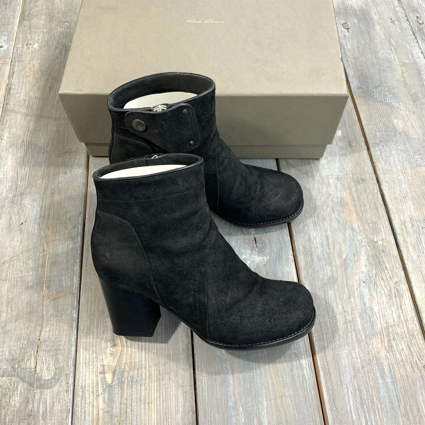 Rick Owens Like New SS14 Vicious Men's Heel Boots Size US 7 / EU 40 - 3 Thumbnail