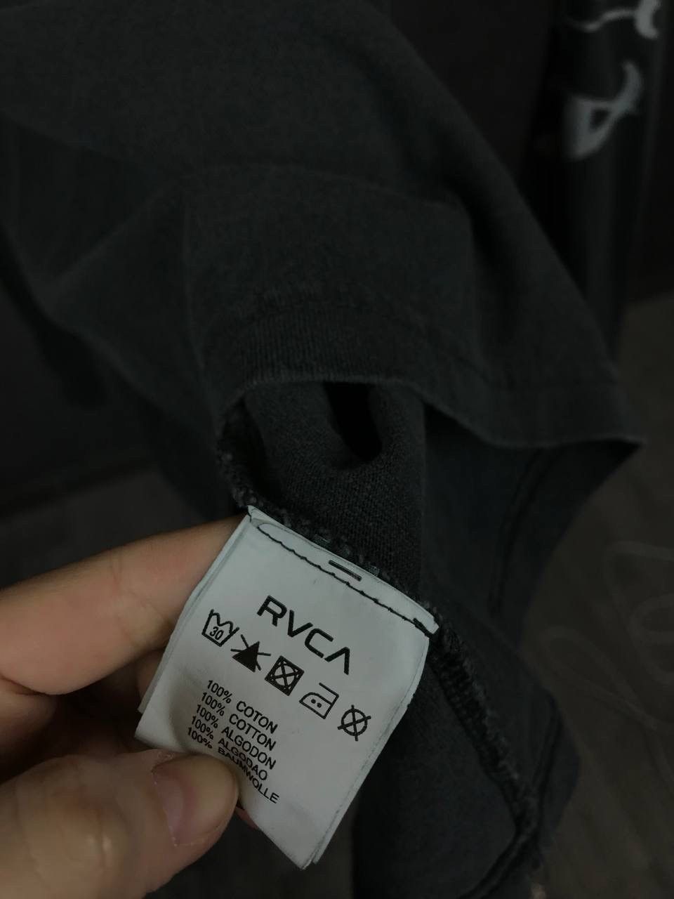RVCA RVCA skulls luxury pigment dye overprinted longsleeve Size US S / EU 44-46 / 1 - 5 Thumbnail