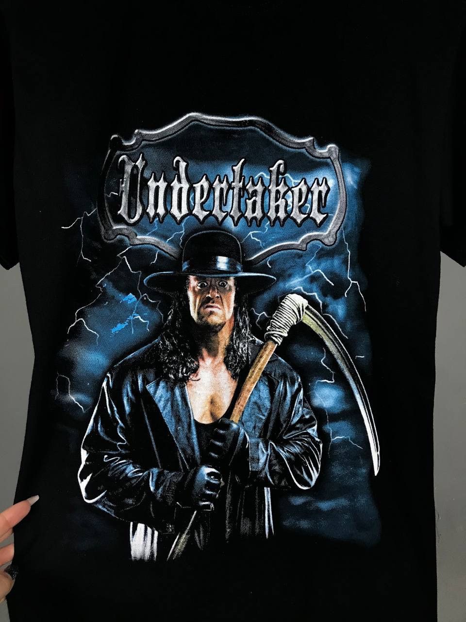 Vintage × WWE × WWF Undertaker vintage WWF WWE wrestling overprinted tee Size US S / EU 44-46 / 1 - 4 Thumbnail