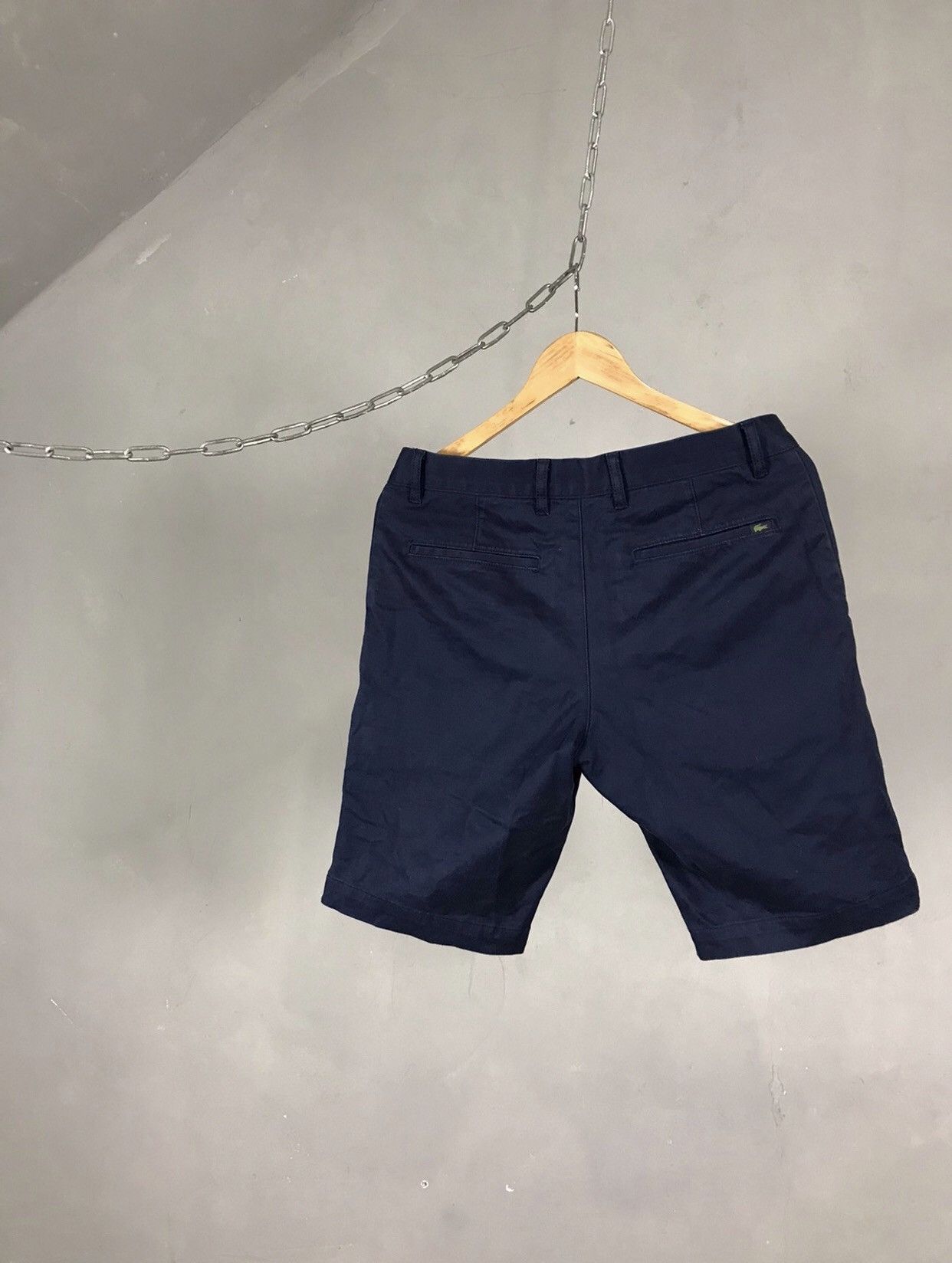 Lacoste Lacoste Luxury Streetwear Navy Blue Shorts Size US 32 / EU 48 - 6 Thumbnail