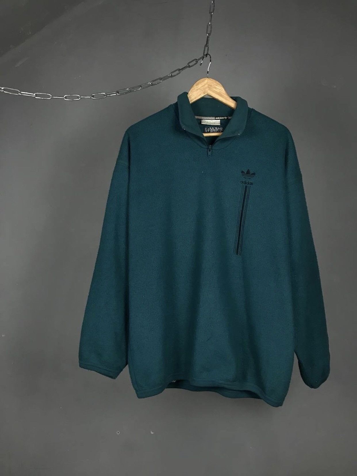 Adidas Adidas vintage streetwear fleece sweatshirt Size US L / EU 52-54 / 3 - 1 Thumbnail