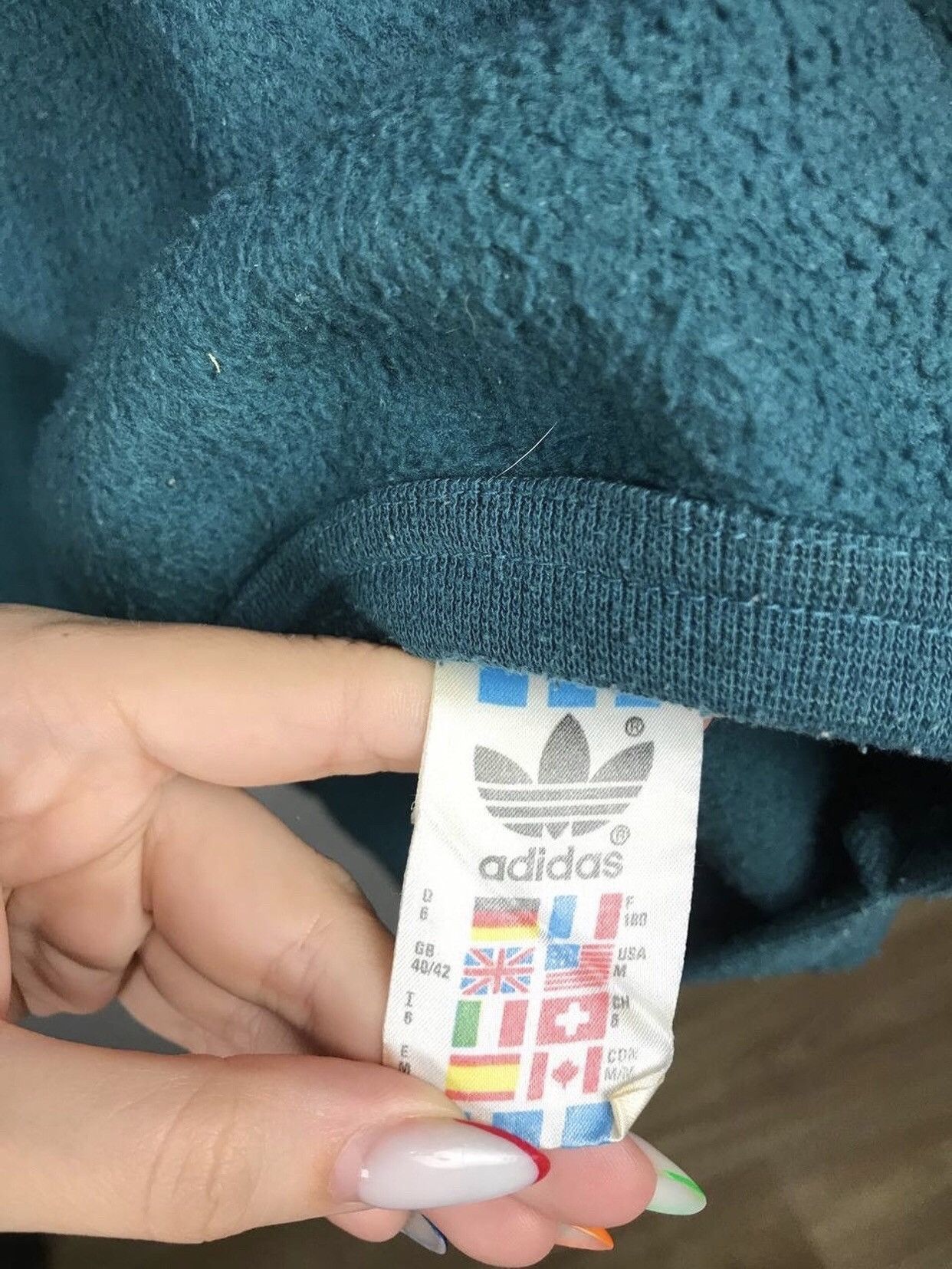 Adidas Adidas vintage streetwear fleece sweatshirt Size US L / EU 52-54 / 3 - 5 Thumbnail