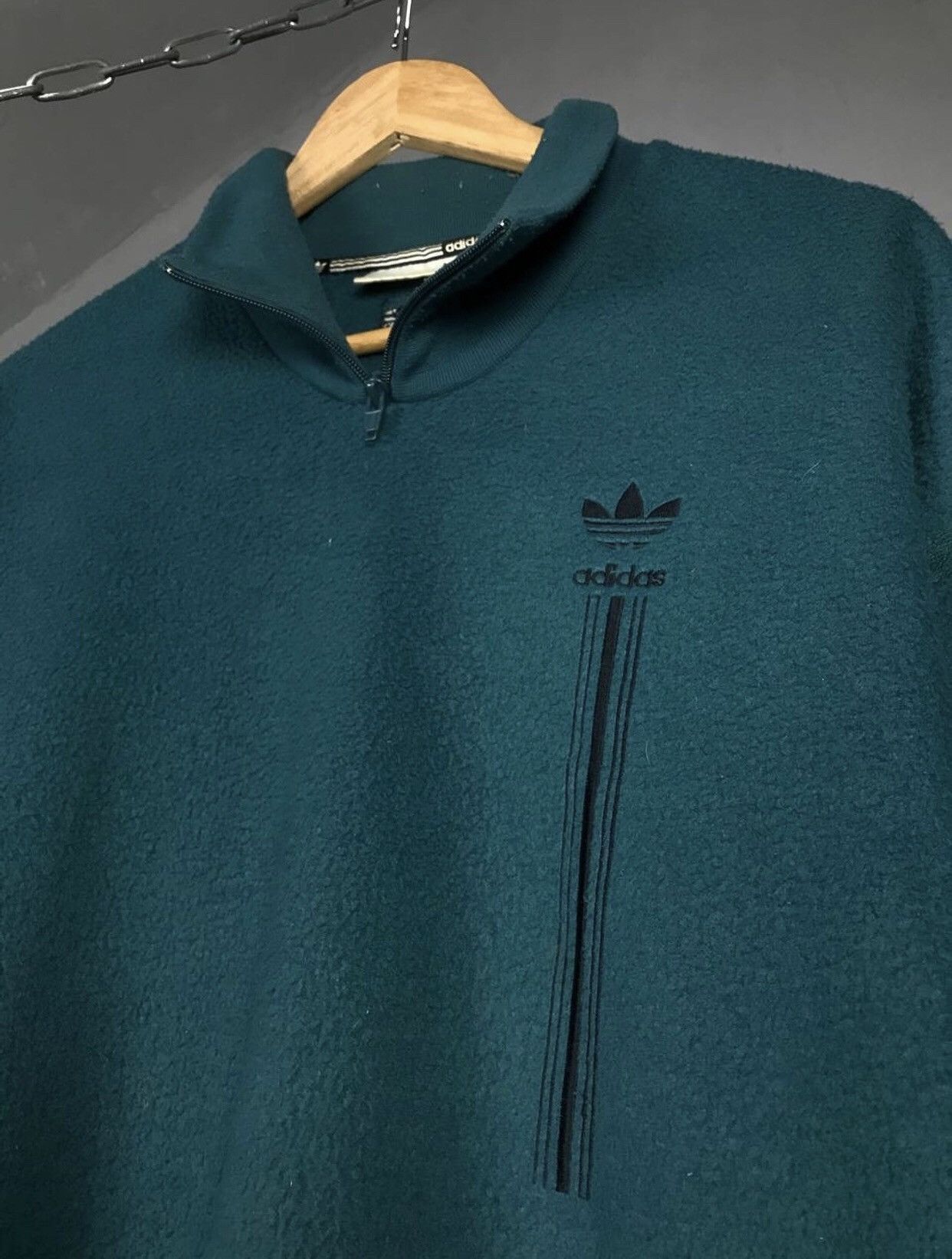 Adidas Adidas vintage streetwear fleece sweatshirt Size US L / EU 52-54 / 3 - 3 Thumbnail