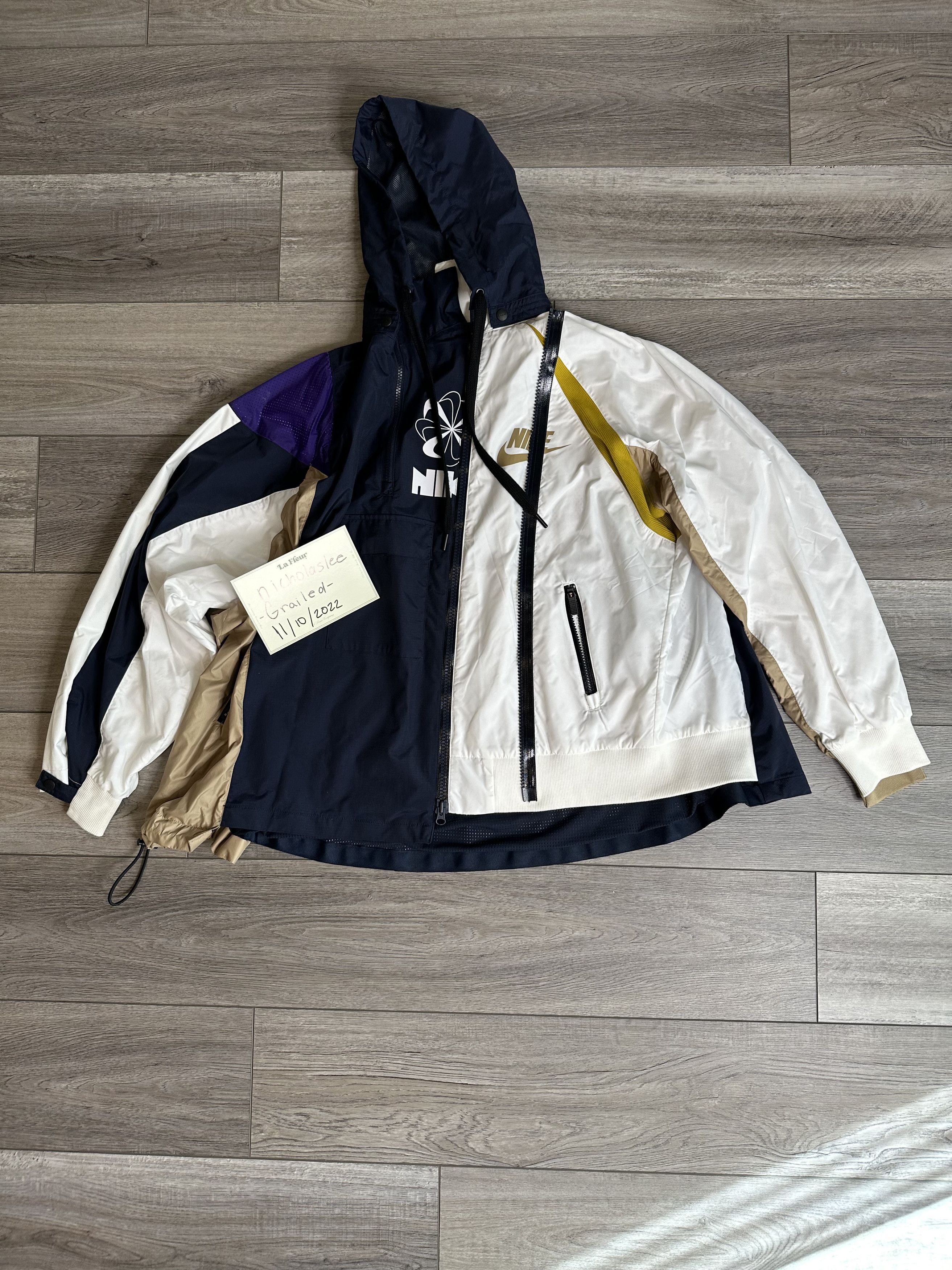 Nike × Sacai Nike x Sacai Double-Zip Jacket (Size Medium) | Grailed