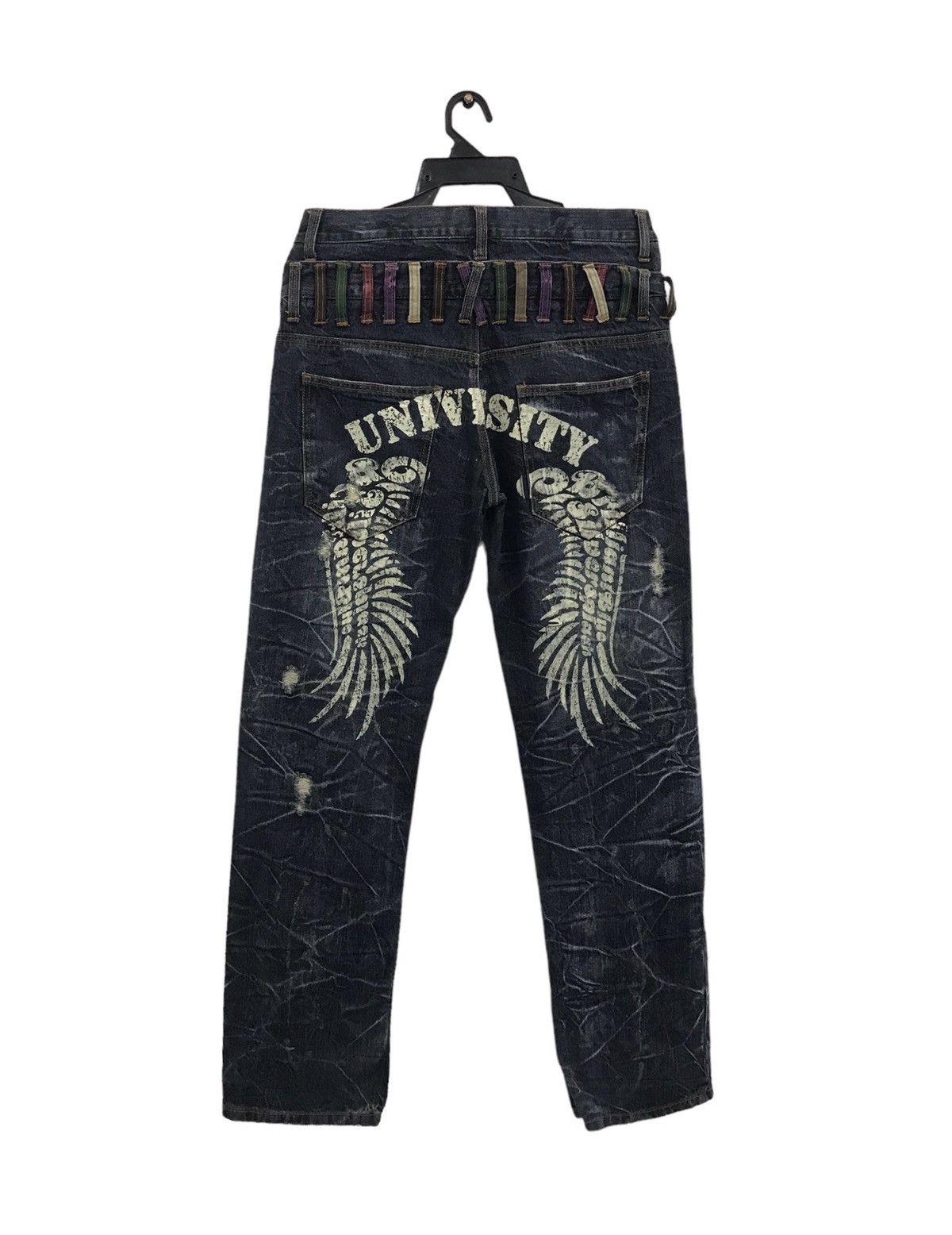 Japanese Brand NYLAUS AUTHENTIC BRAND N.C.R-S.C.R DENIM PANTS Size US 34 / EU 50 - 1 Thumbnail