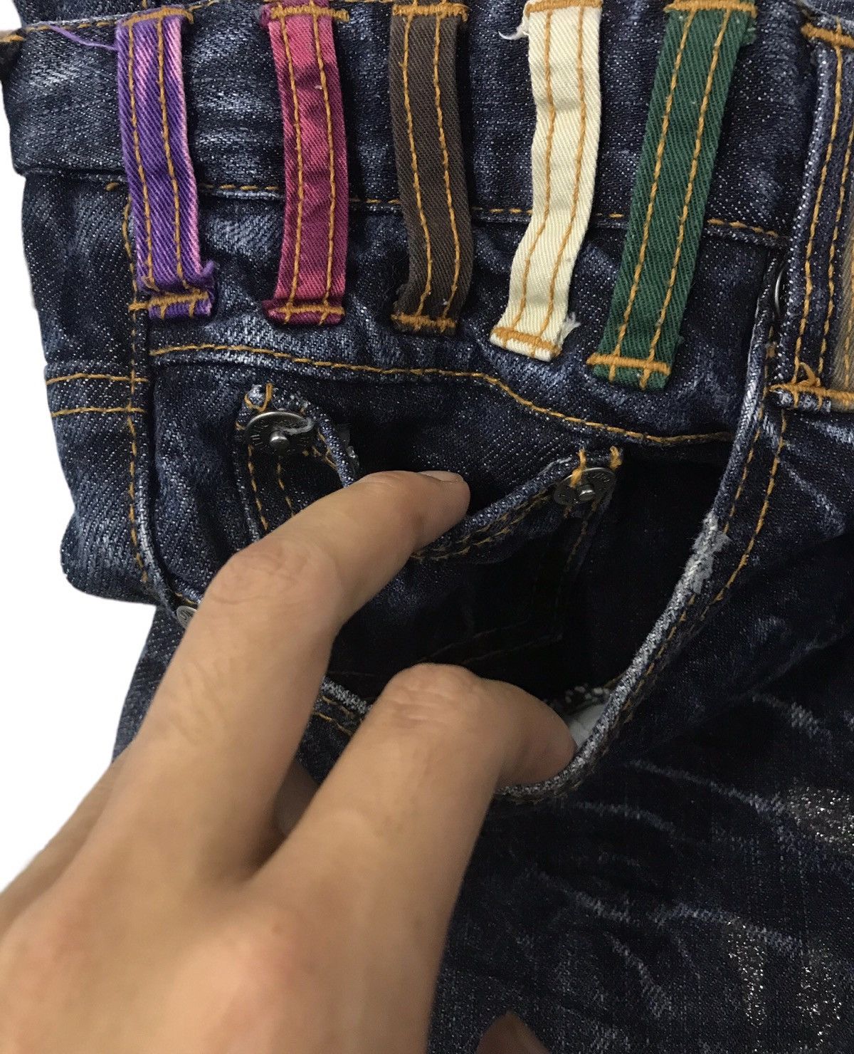 Japanese Brand NYLAUS AUTHENTIC BRAND N.C.R-S.C.R DENIM PANTS Size US 34 / EU 50 - 6 Thumbnail