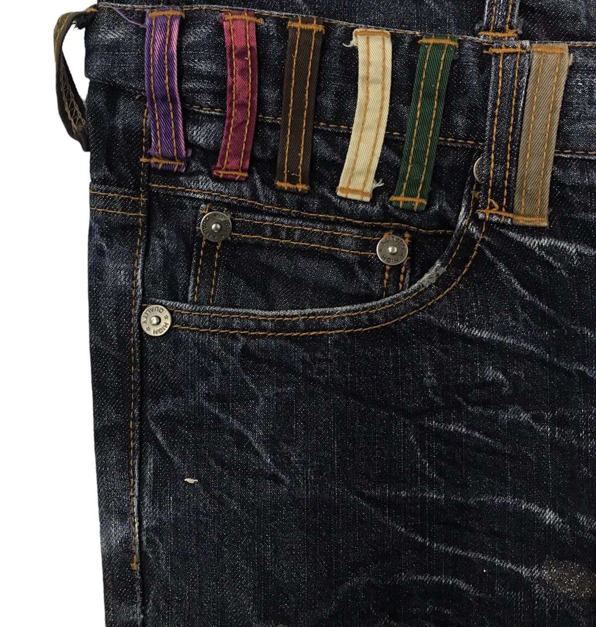Japanese Brand NYLAUS AUTHENTIC BRAND N.C.R-S.C.R DENIM PANTS Size US 34 / EU 50 - 5 Thumbnail