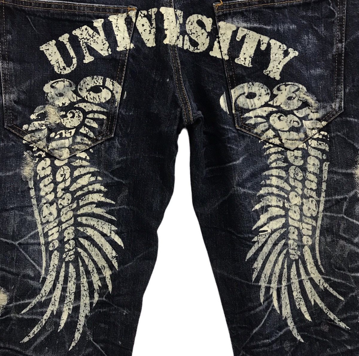 Japanese Brand NYLAUS AUTHENTIC BRAND N.C.R-S.C.R DENIM PANTS Size US 34 / EU 50 - 9 Thumbnail