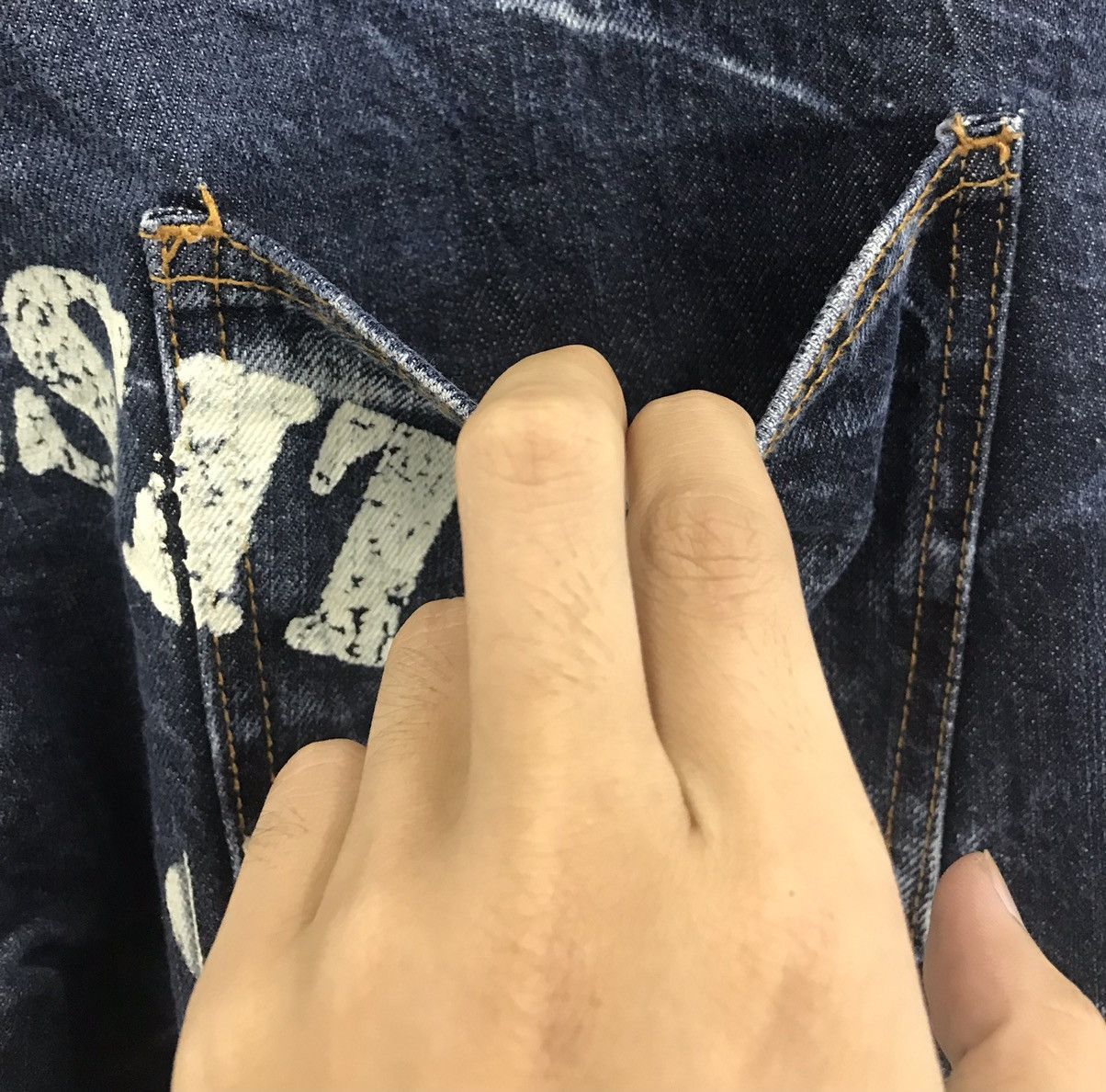 Japanese Brand NYLAUS AUTHENTIC BRAND N.C.R-S.C.R DENIM PANTS Size US 34 / EU 50 - 8 Thumbnail