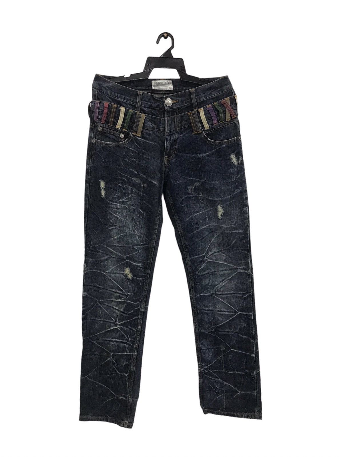 Japanese Brand NYLAUS AUTHENTIC BRAND N.C.R-S.C.R DENIM PANTS Size US 34 / EU 50 - 2 Thumbnail