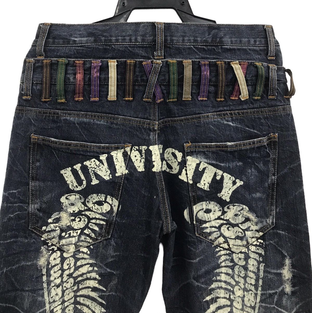 Japanese Brand NYLAUS AUTHENTIC BRAND N.C.R-S.C.R DENIM PANTS Size US 34 / EU 50 - 4 Thumbnail