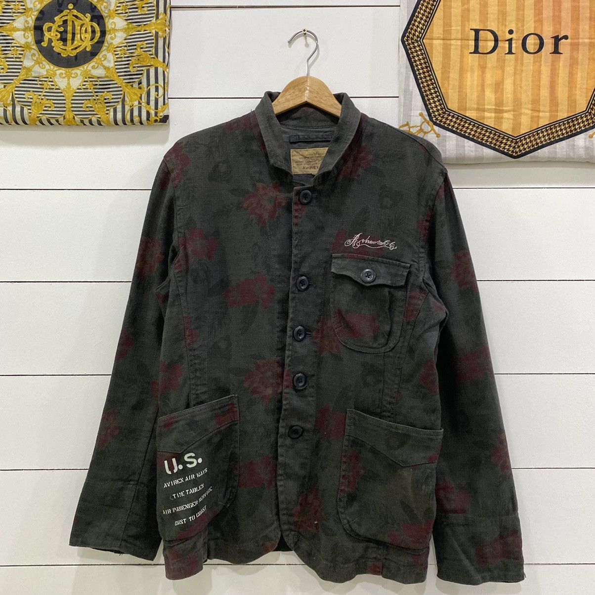 Avirex × Japanese Brand Avirex Flight Garment Specification Blazer Floral Size US M / EU 48-50 / 2 - 1 Thumbnail