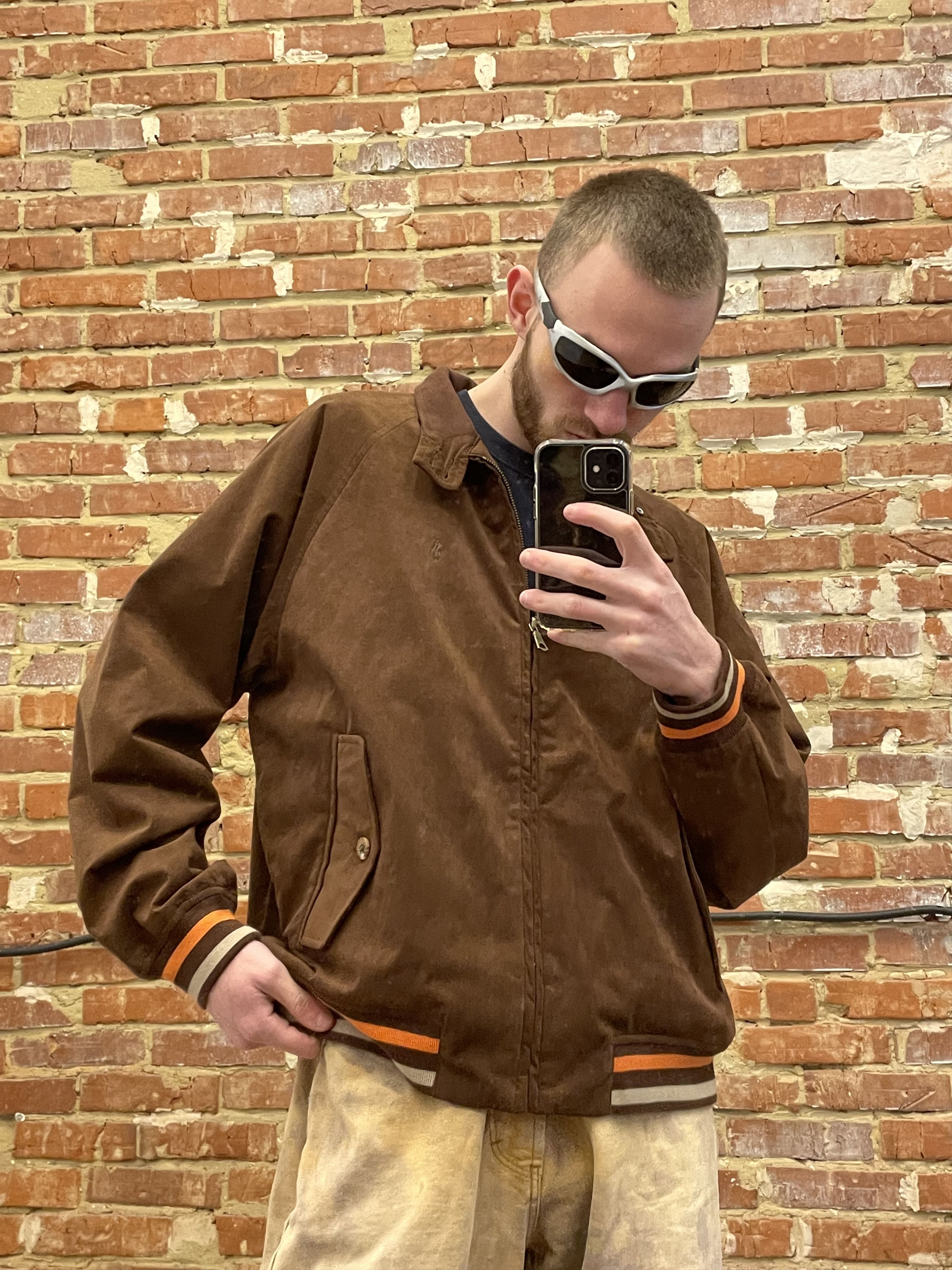 Vintage Polo Ralph Lauren Leather Suede Harrington Jacket