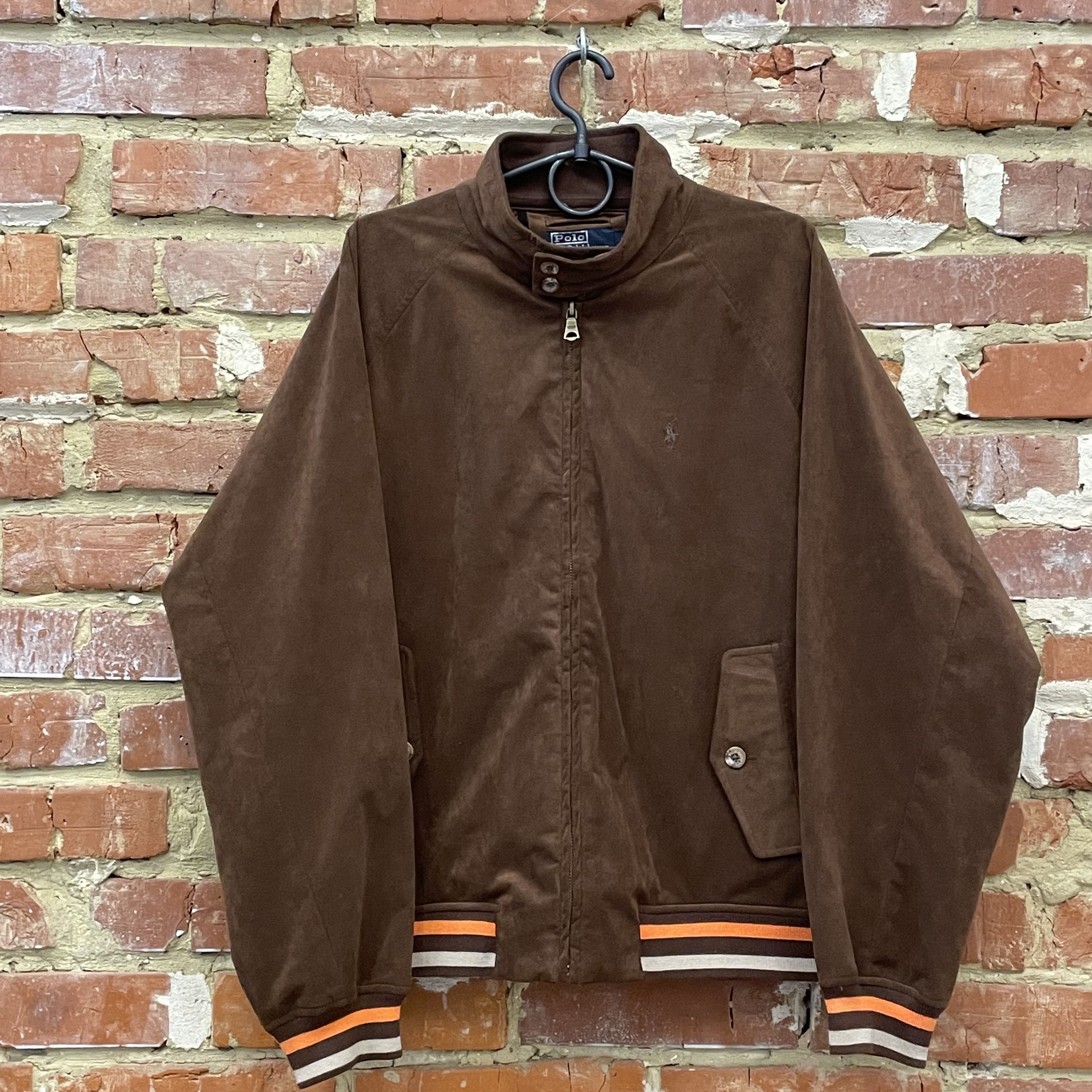 Vintage Polo Ralph Lauren Leather Suede Harrington Jacket