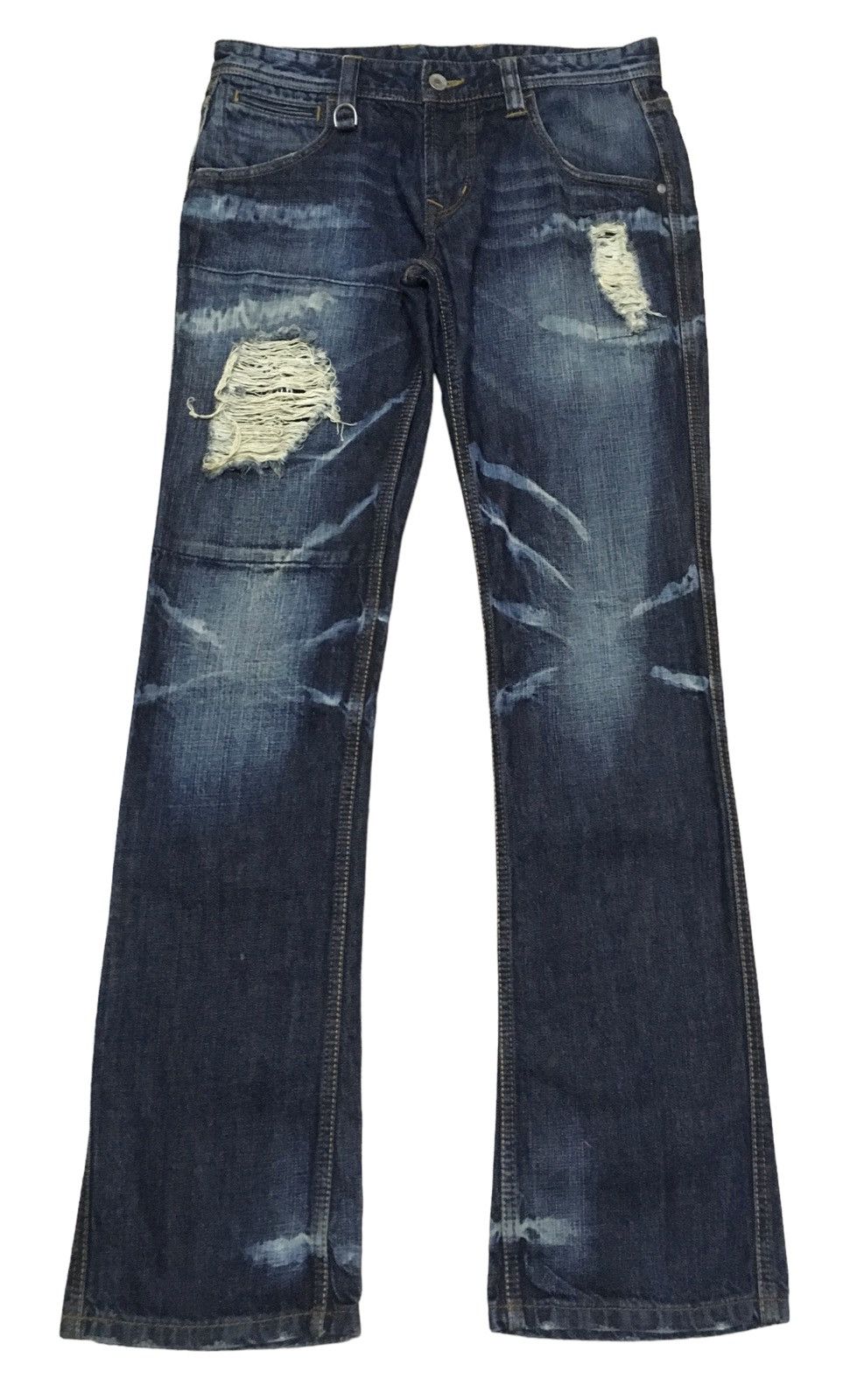 If Six Was Nine Rare Design Vintage Hideaways Nicole Flared Jeans 1990s Size US 31 - 1 Thumbnail