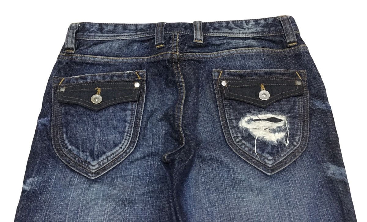 If Six Was Nine Rare Design Vintage Hideaways Nicole Flared Jeans 1990s Size US 31 - 4 Thumbnail