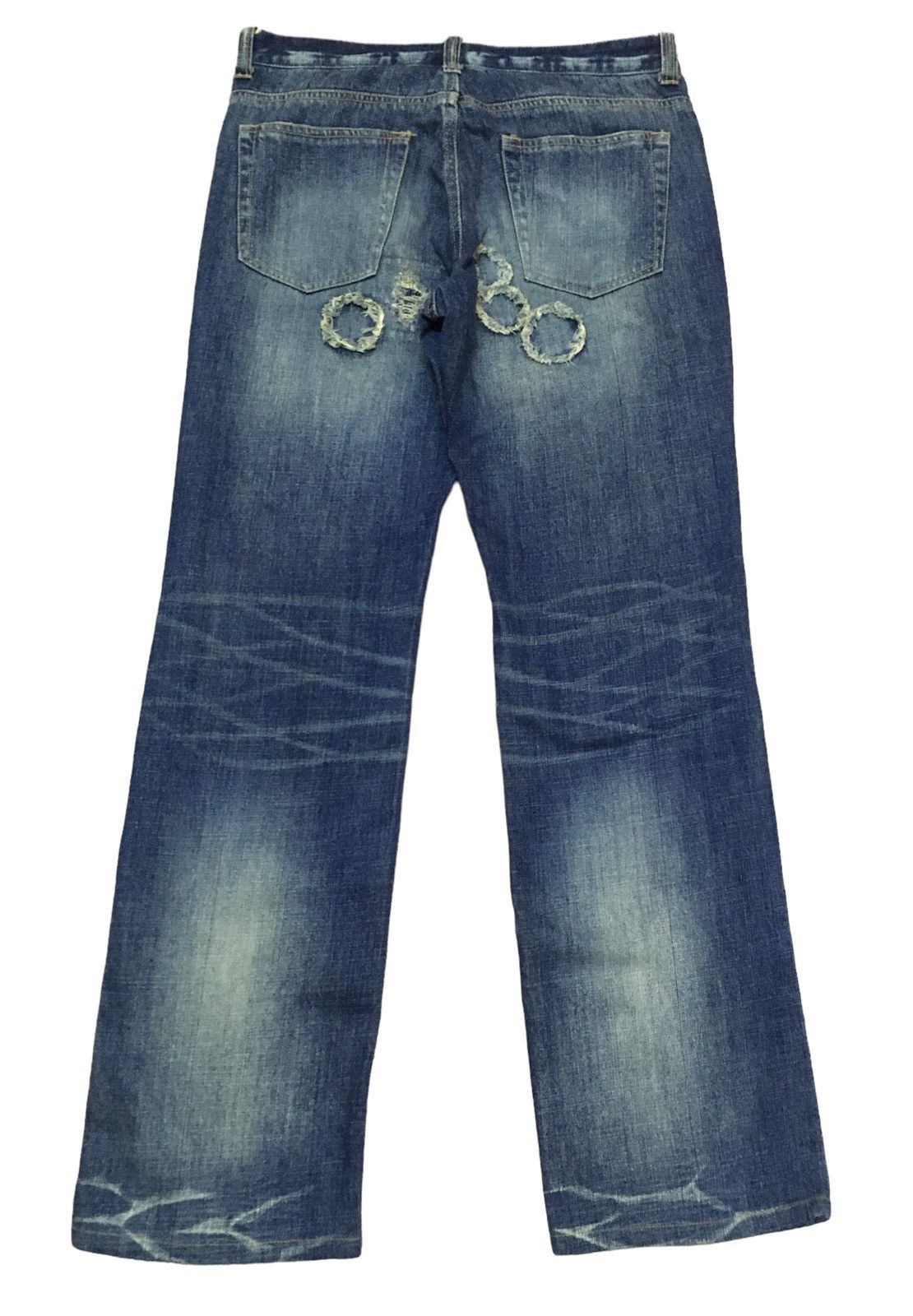 If Six Was Nine × Japanese Brand Rare Design Vintage Japanese Brand Distressed Jeans 1990s Size US 32 / EU 48 - 2 Thumbnail
