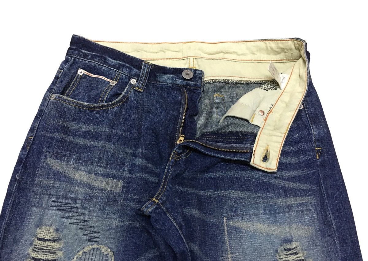 If Six Was Nine × Japanese Brand Rare Design Vintage Japanese Brand Distressed Jeans 1990s Size US 32 / EU 48 - 7 Thumbnail