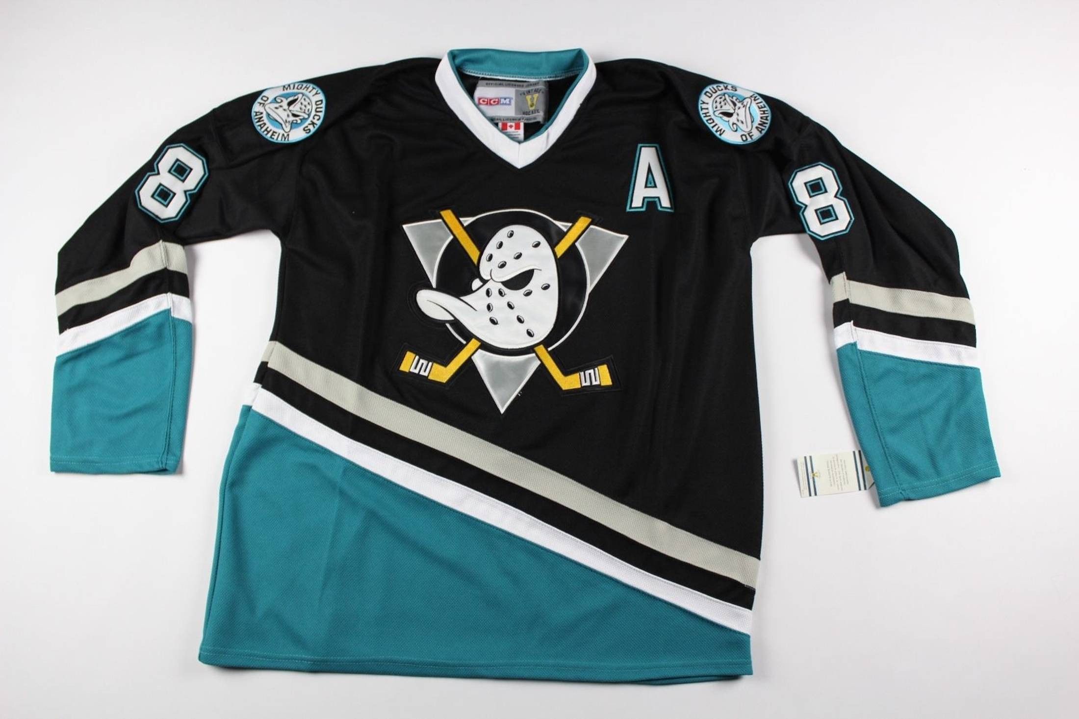 Maillot Hockey Vintage Mighty Ducks D'Anaheim CCM – Noir, Taille M, Occasion
