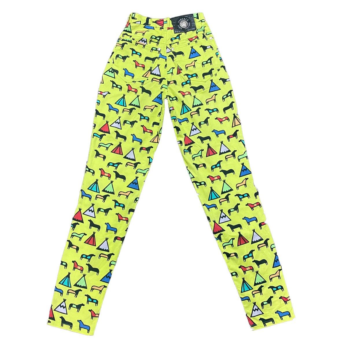 Versace Versace Jeans Couture Printed Animal Pants Size 24" / US 00 / IT 34 - 1 Thumbnail