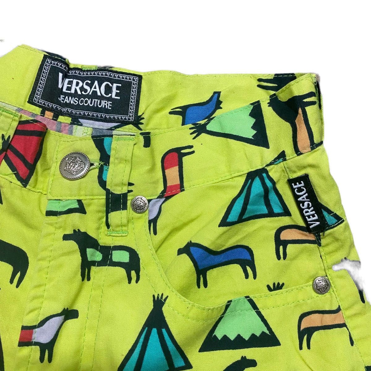 Versace Versace Jeans Couture Printed Animal Pants Size 24" / US 00 / IT 34 - 5 Thumbnail