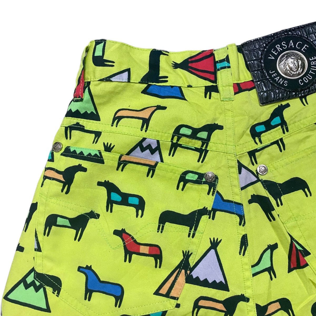 Versace Versace Jeans Couture Printed Animal Pants Size 24" / US 00 / IT 34 - 9 Thumbnail