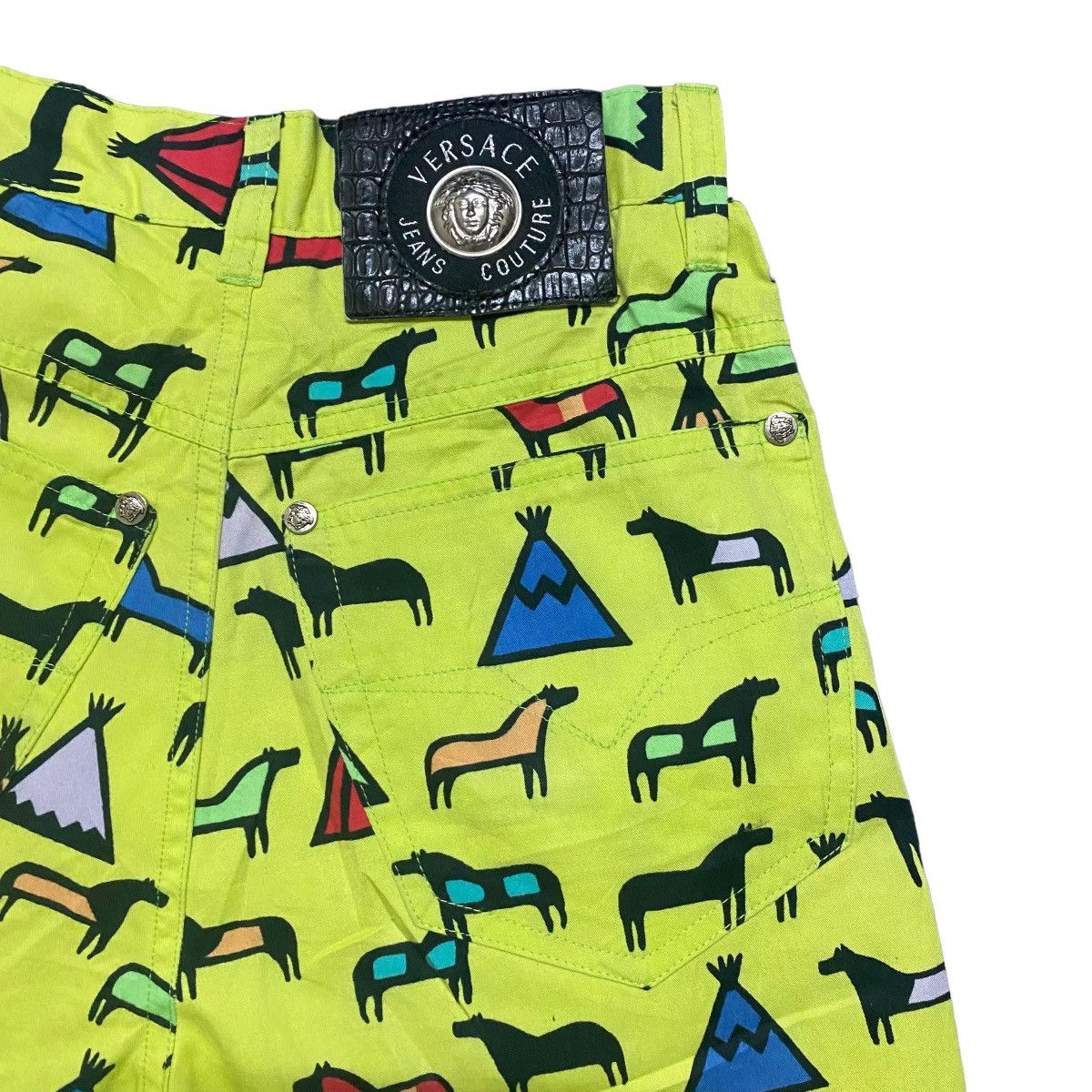 Versace Versace Jeans Couture Printed Animal Pants Size 24" / US 00 / IT 34 - 8 Thumbnail
