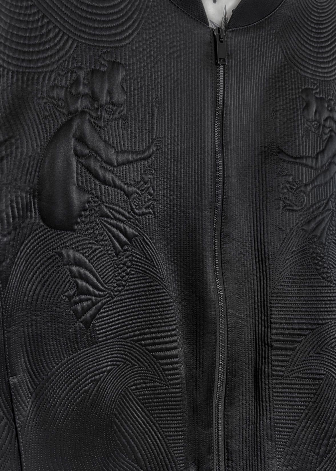 Alexander McQueen Alexander McQueen FW15 Mermaid Quilted Silk Bomber Jacket Size US L / EU 52-54 / 3 - 4 Thumbnail