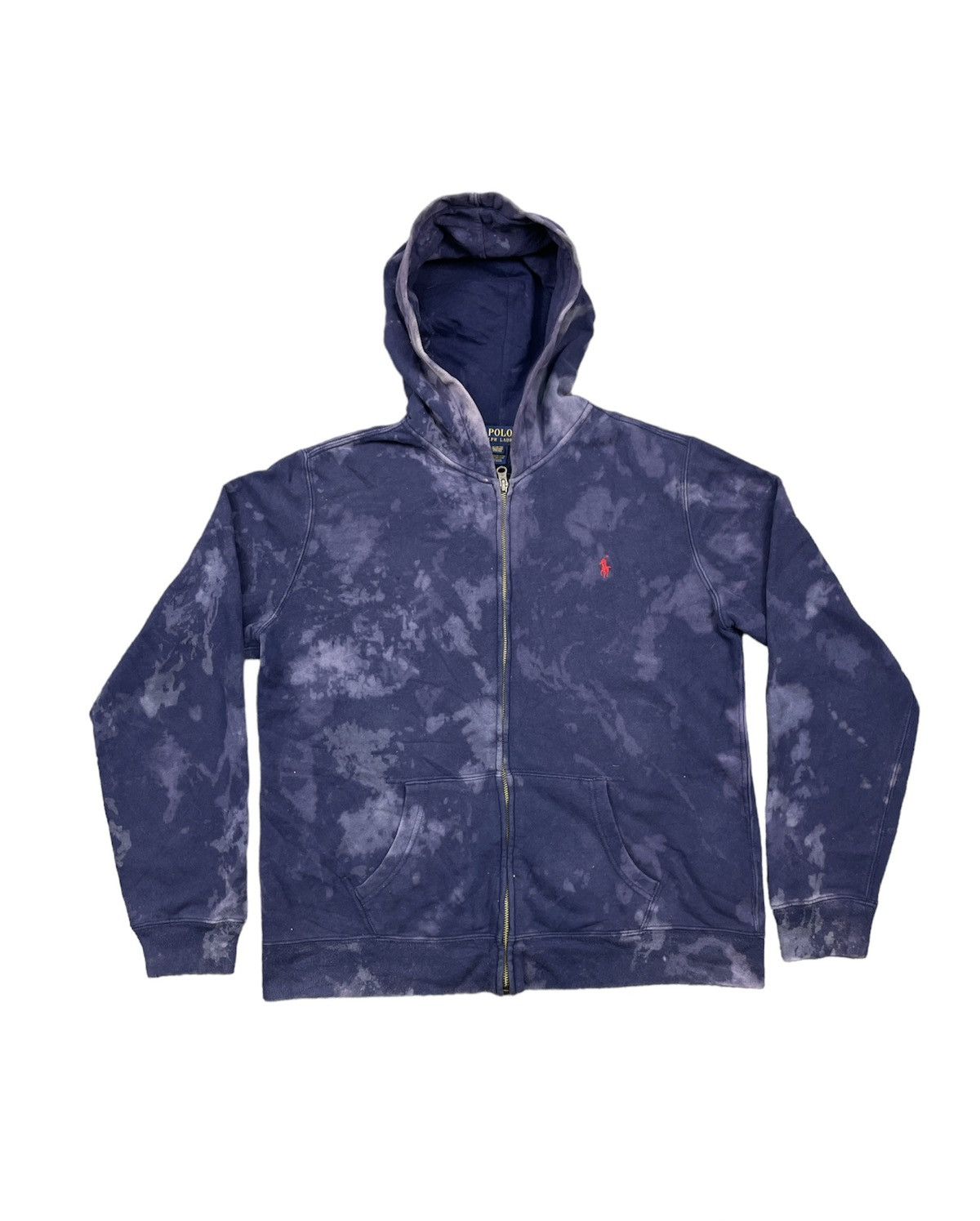 Polo Ralph Lauren Polo Ralph Lauren Hoodie Full Zip Tie Dye Acid Wash Size US L / EU 52-54 / 3 - 1 Thumbnail