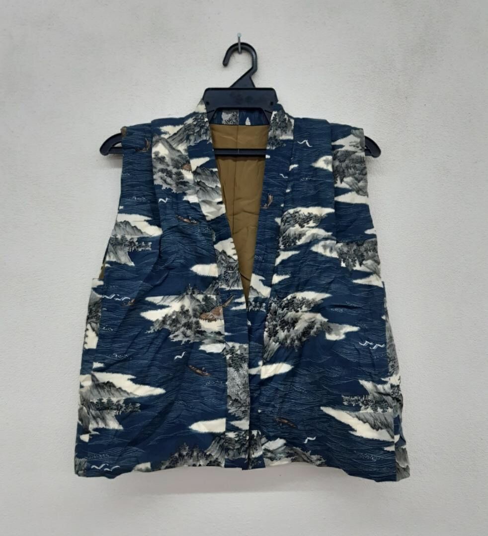 Japanese Brand Vintage Art Japanese Vest Design Kimono Size US M / EU 48-50 / 2 - 2 Thumbnail