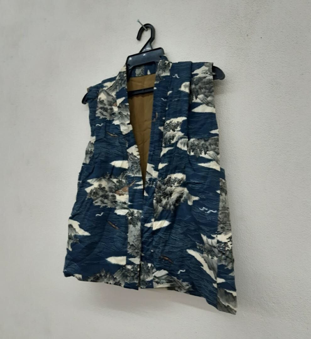 Japanese Brand Vintage Art Japanese Vest Design Kimono Size US M / EU 48-50 / 2 - 3 Thumbnail