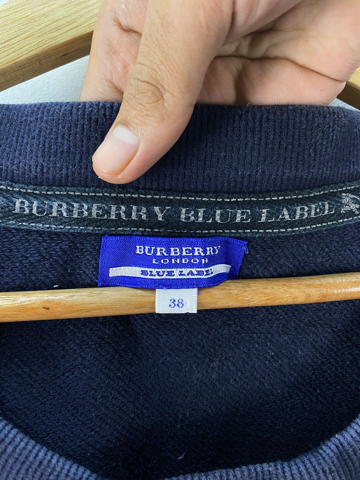 Burberry Burberry Blue Label Pullover Sweater Big Logo Size S / US 4 / IT 40 - 3 Thumbnail