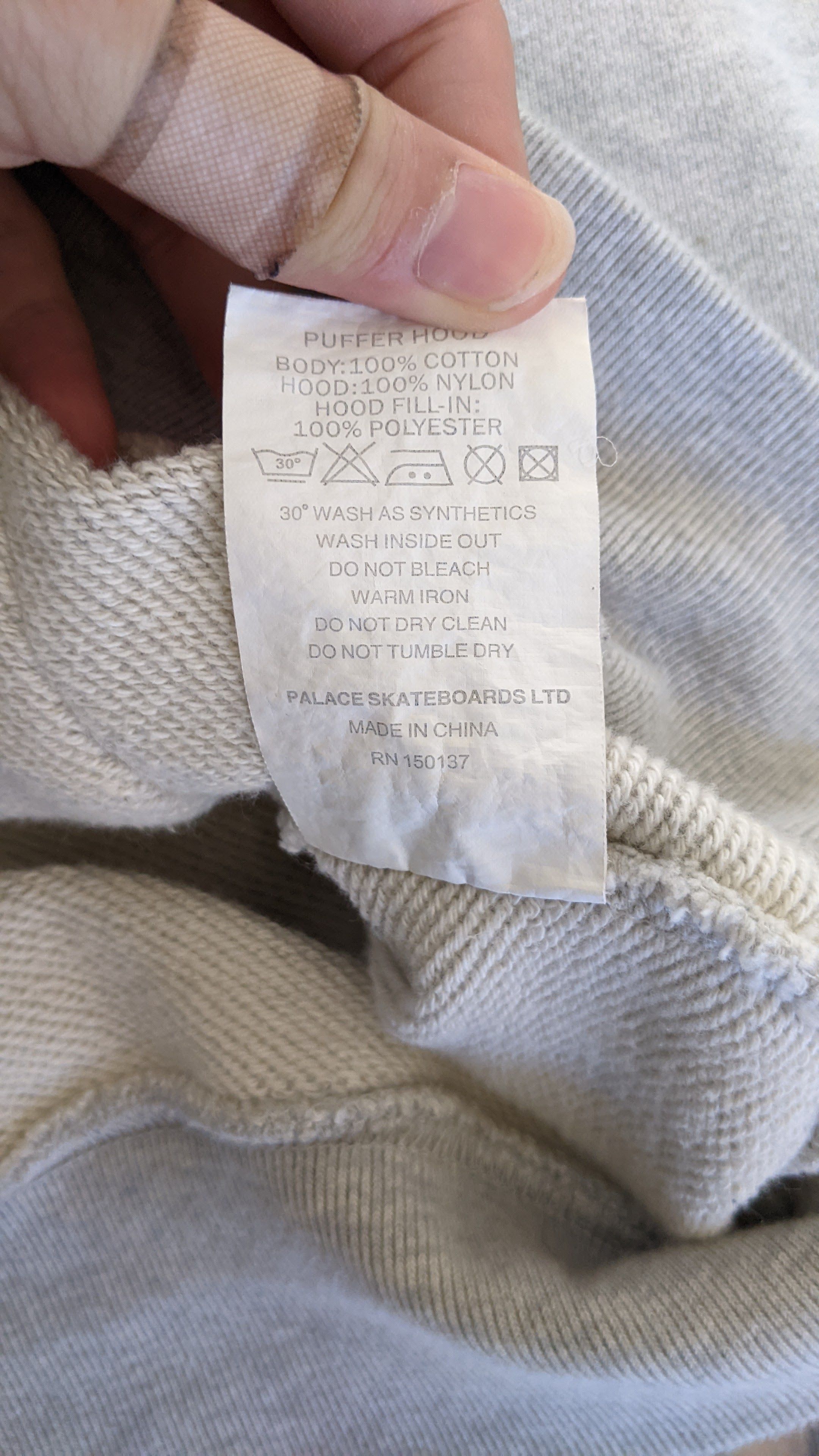 Palace Palace Puffer Hood Grey Size US M / EU 48-50 / 2 - 3 Thumbnail