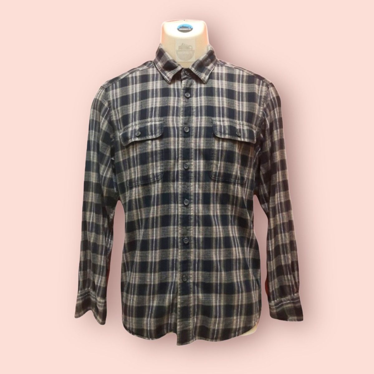 Flannel × Japanese Brand × Uniqlo VINTAGE DOUBLE CHEST POCKETS UNIQLO PLAID FLANNEL Size US M / EU 48-50 / 2 - 4 Thumbnail