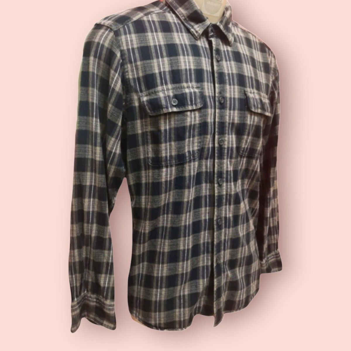 Flannel × Japanese Brand × Uniqlo VINTAGE DOUBLE CHEST POCKETS UNIQLO PLAID FLANNEL Size US M / EU 48-50 / 2 - 3 Thumbnail