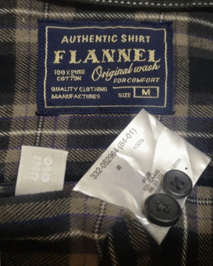 Flannel × Japanese Brand × Uniqlo VINTAGE DOUBLE CHEST POCKETS UNIQLO PLAID FLANNEL Size US M / EU 48-50 / 2 - 5 Thumbnail