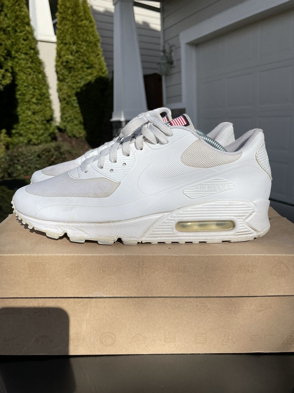 Nike air max 90 hyperfuse independence day white clearance