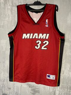 Vintage Miami Heat NBA Champion Jersey #32 Harold Miner SZ 40 Medium 90s