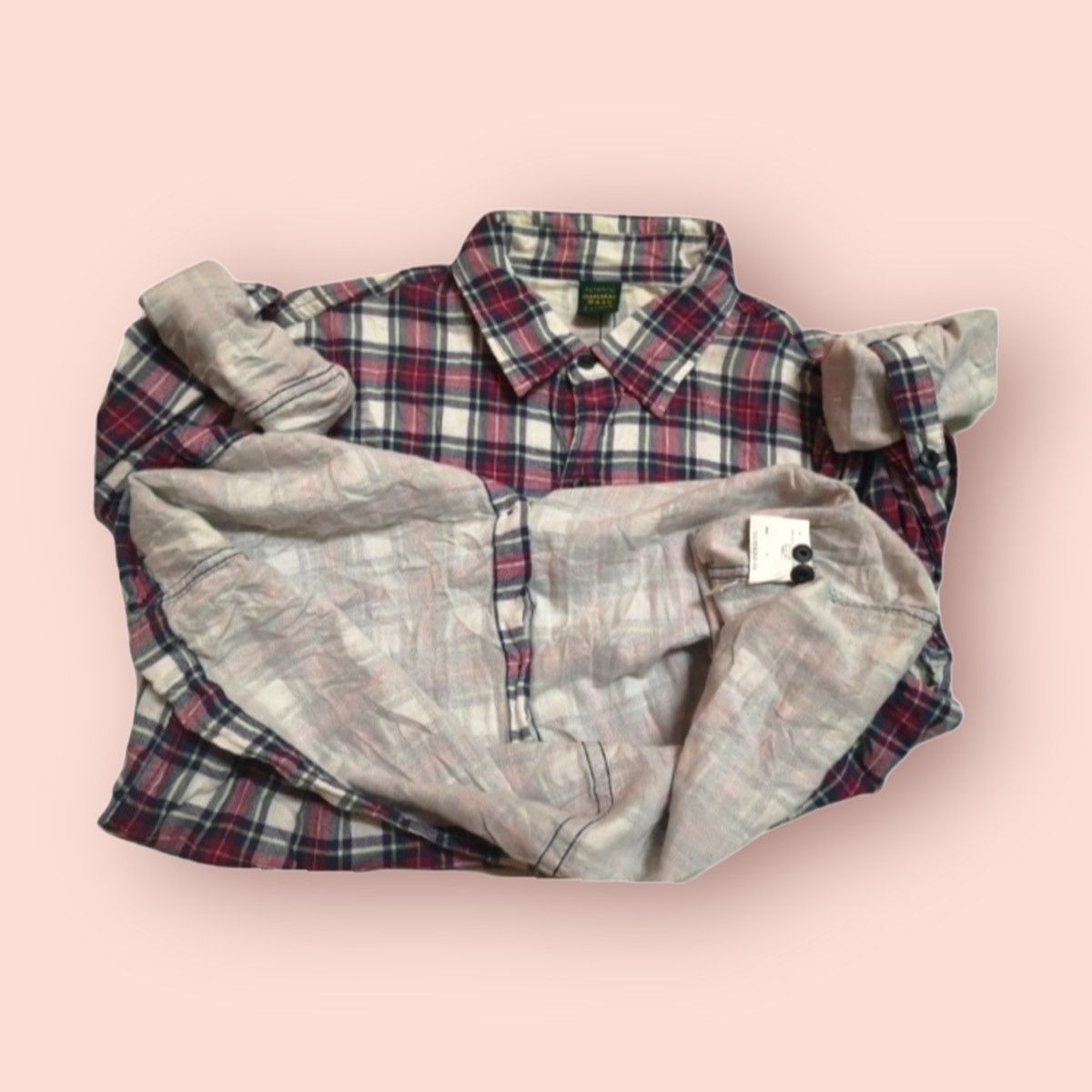 Flannel × Japanese Brand × Uniqlo UNIQLO DOUBLE CHEST POCKETS FLANNEL Size US XL / EU 56 / 4 - 7 Thumbnail