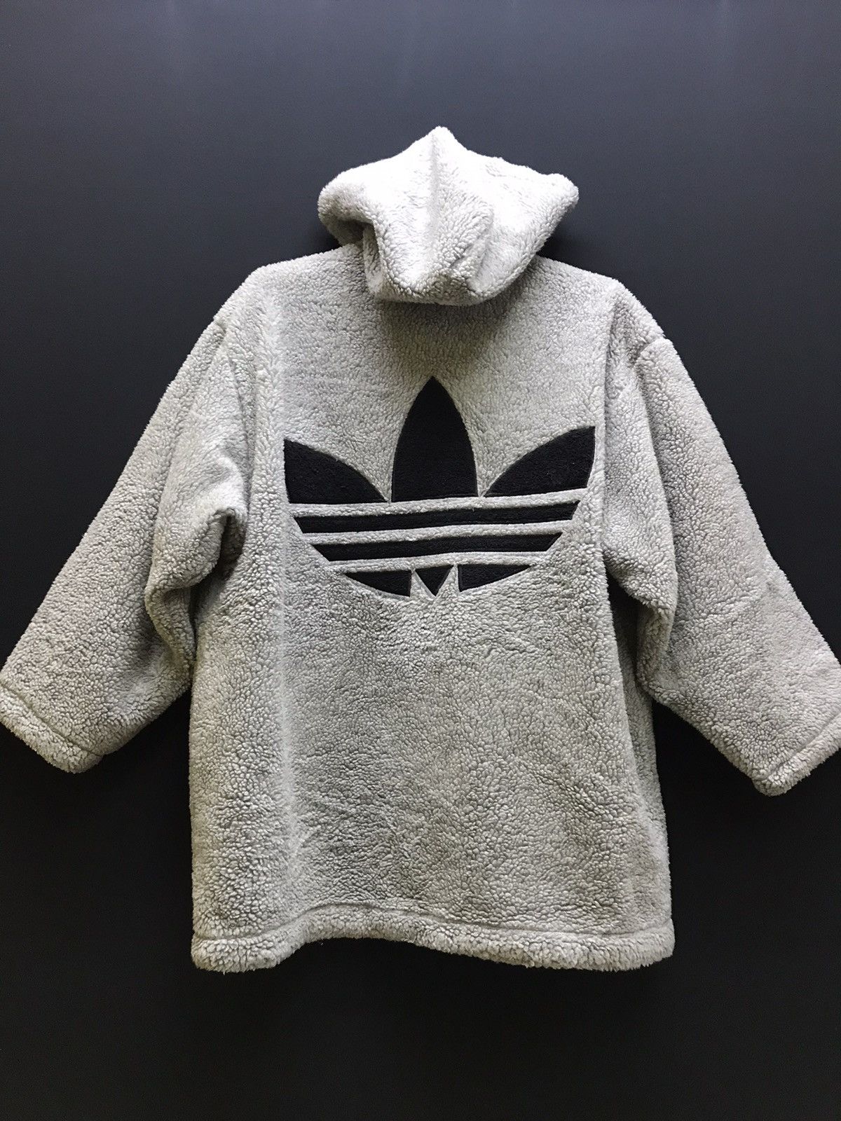 Adidas 🔥 Adidas Big Logo Fleece Jacket Size US XL / EU 56 / 4 - 2 Thumbnail
