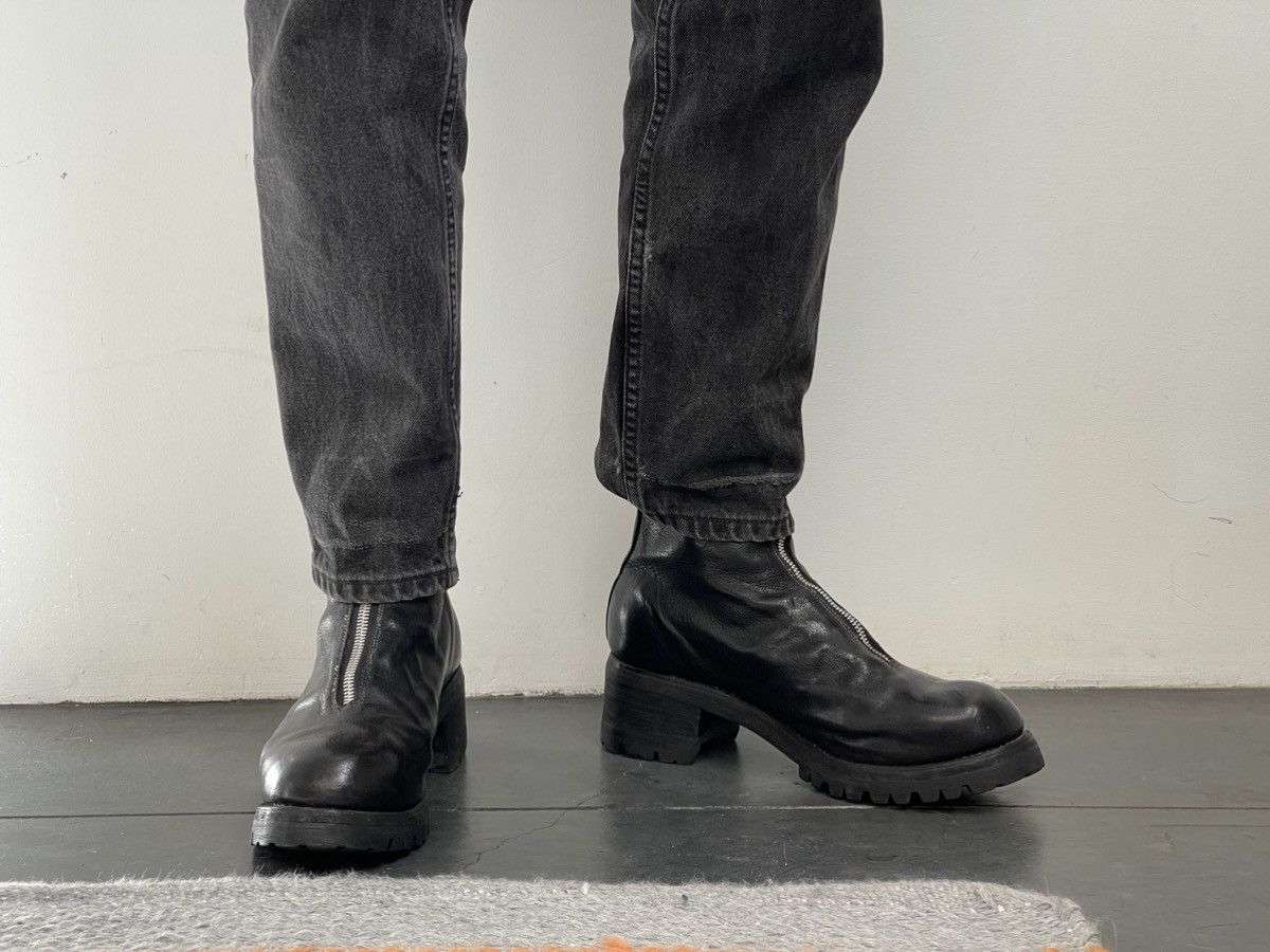 Guidi Rare Black Guidi PL1V with chunky vibram soles and Guidi Rare Black Guidi PL1V with chunky vibram soles and