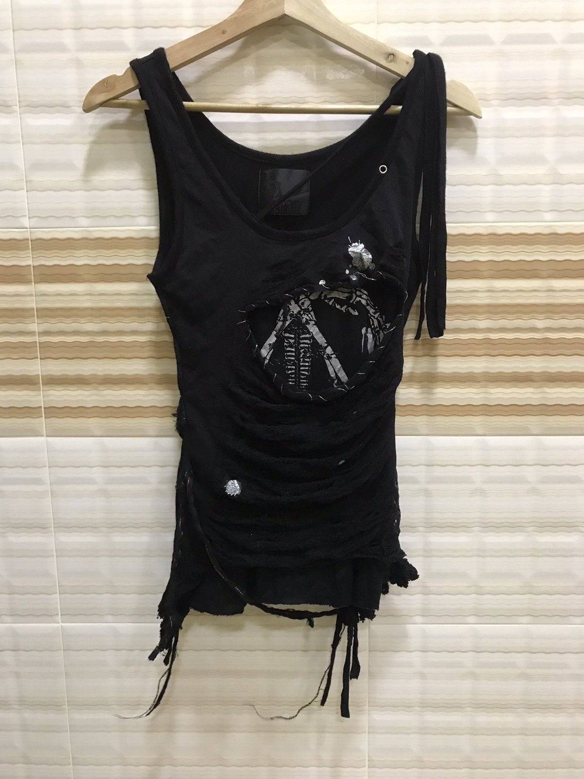 Japanese Brand The Anarchy Punk Sleeve Less Tshirt Size US S / EU 44-46 / 1 - 1 Thumbnail