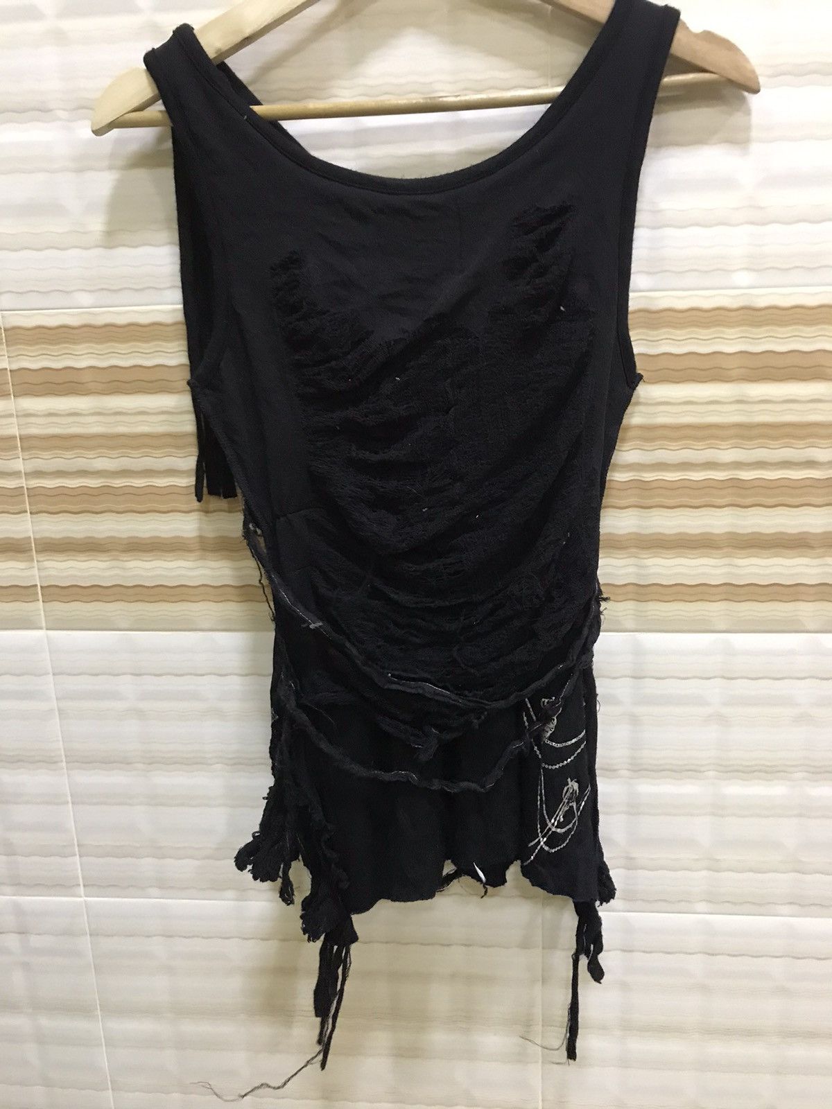 Japanese Brand The Anarchy Punk Sleeve Less Tshirt Size US S / EU 44-46 / 1 - 2 Thumbnail