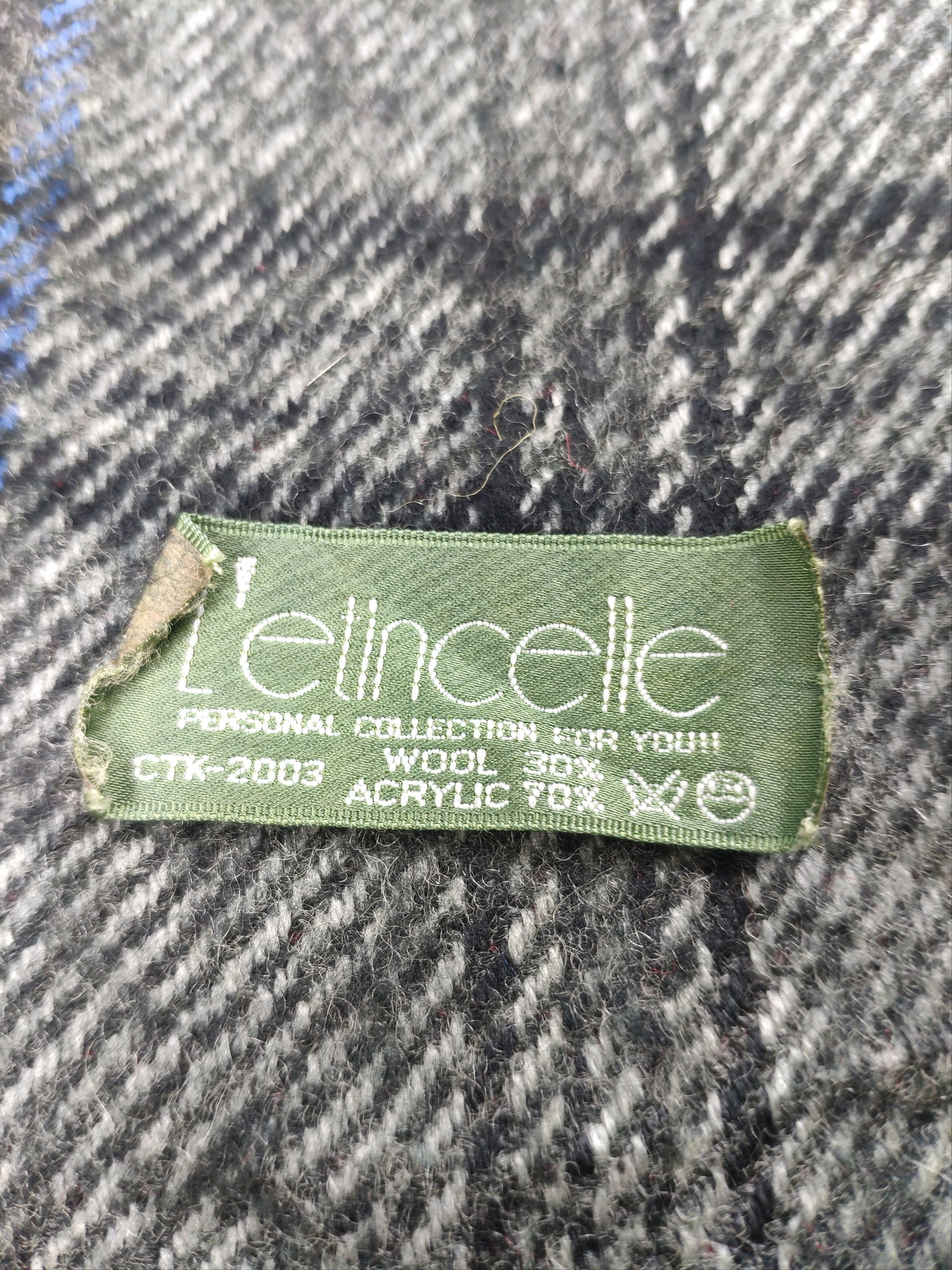 Designer × Vintage Steal 💥 L'lincelle Nova Check Scarf Muffler Wool Size ONE SIZE - 2 Thumbnail