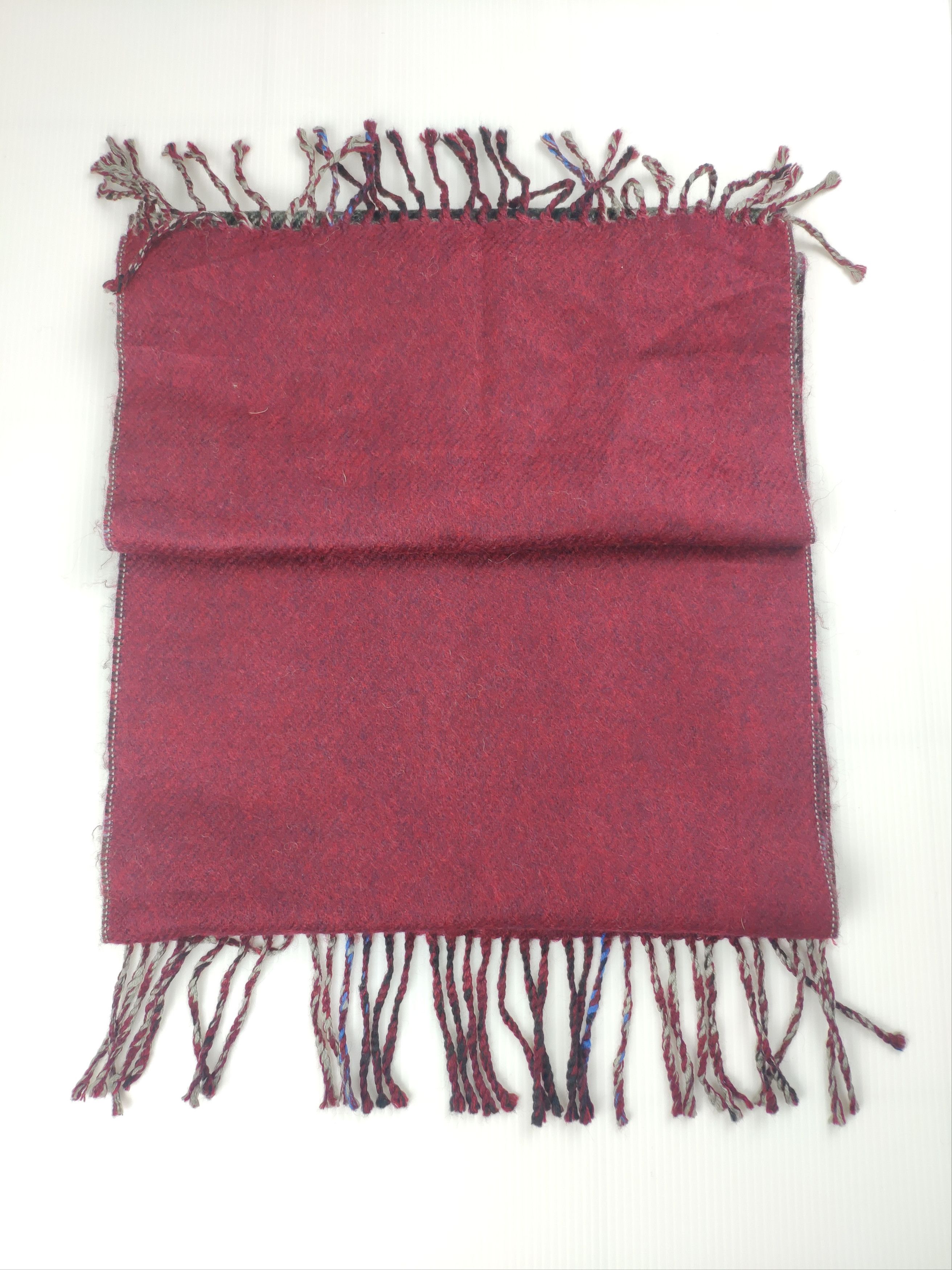 Designer × Vintage Steal 💥 L'lincelle Nova Check Scarf Muffler Wool Size ONE SIZE - 4 Thumbnail
