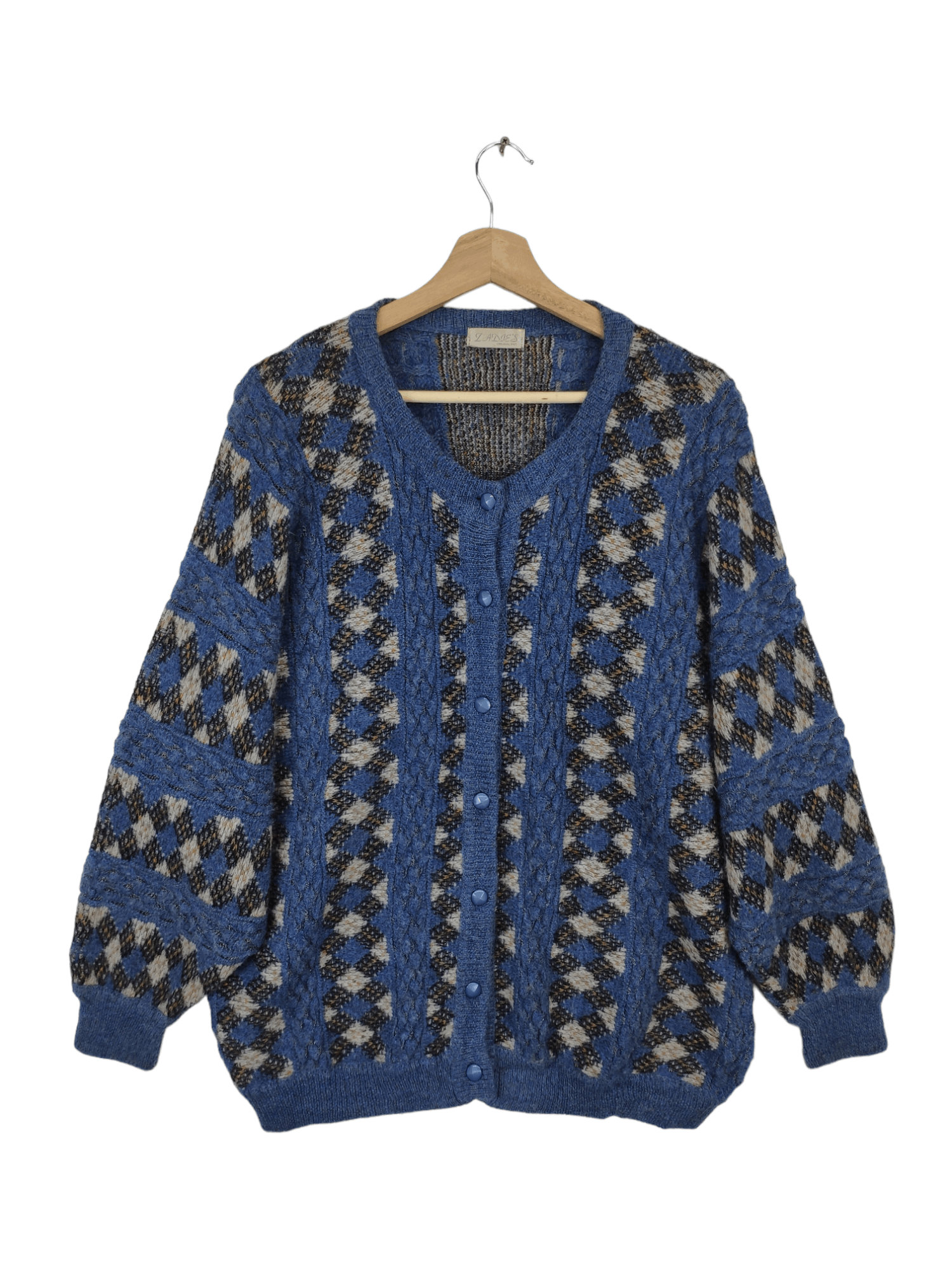 Japanese Brand × Vintage Vintage 1990s Wool Cardigan Coogi Style Size L / US 10 / IT 46 - 1 Thumbnail