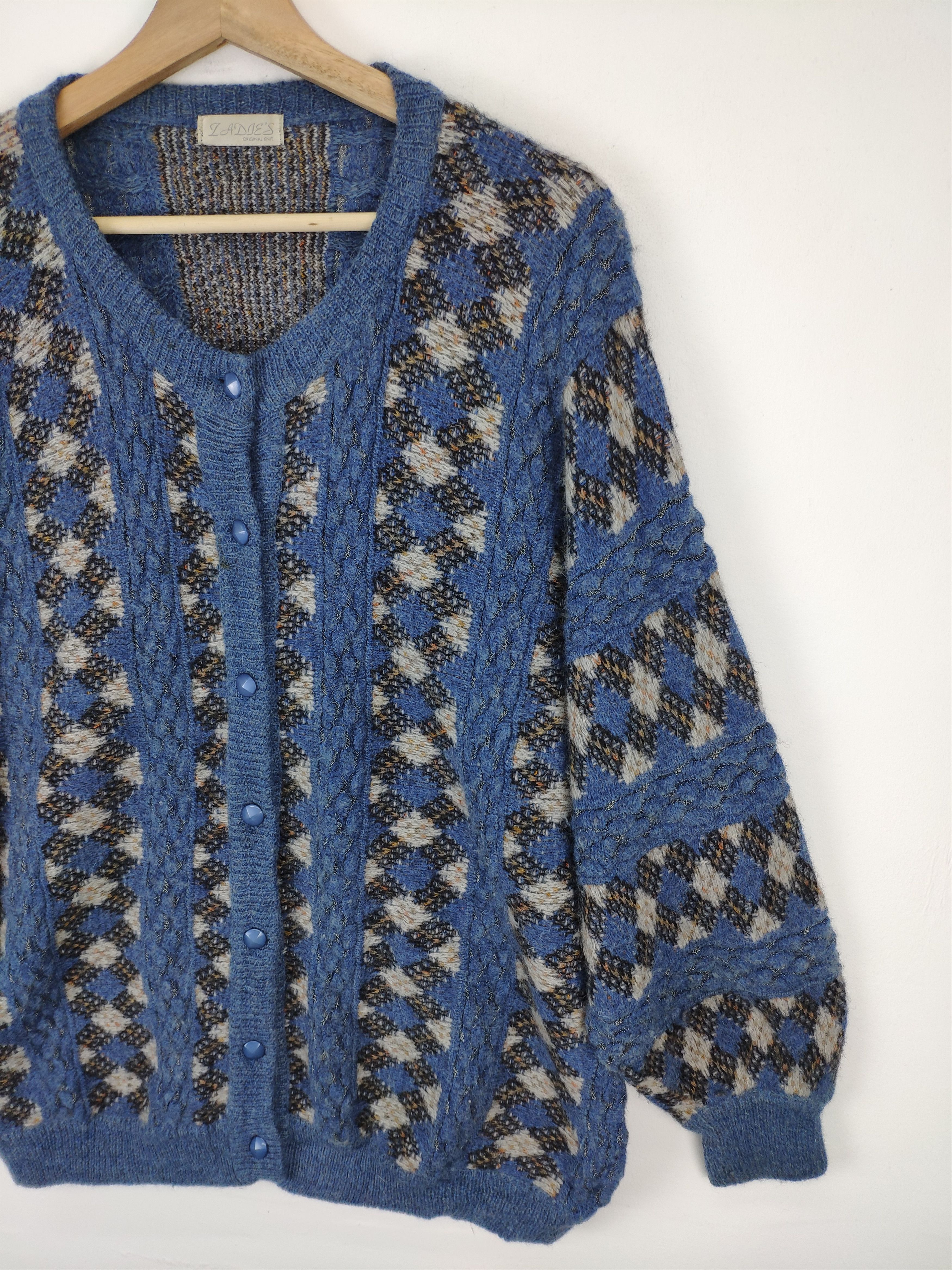 Japanese Brand × Vintage Vintage 1990s Wool Cardigan Coogi Style Size L / US 10 / IT 46 - 7 Thumbnail