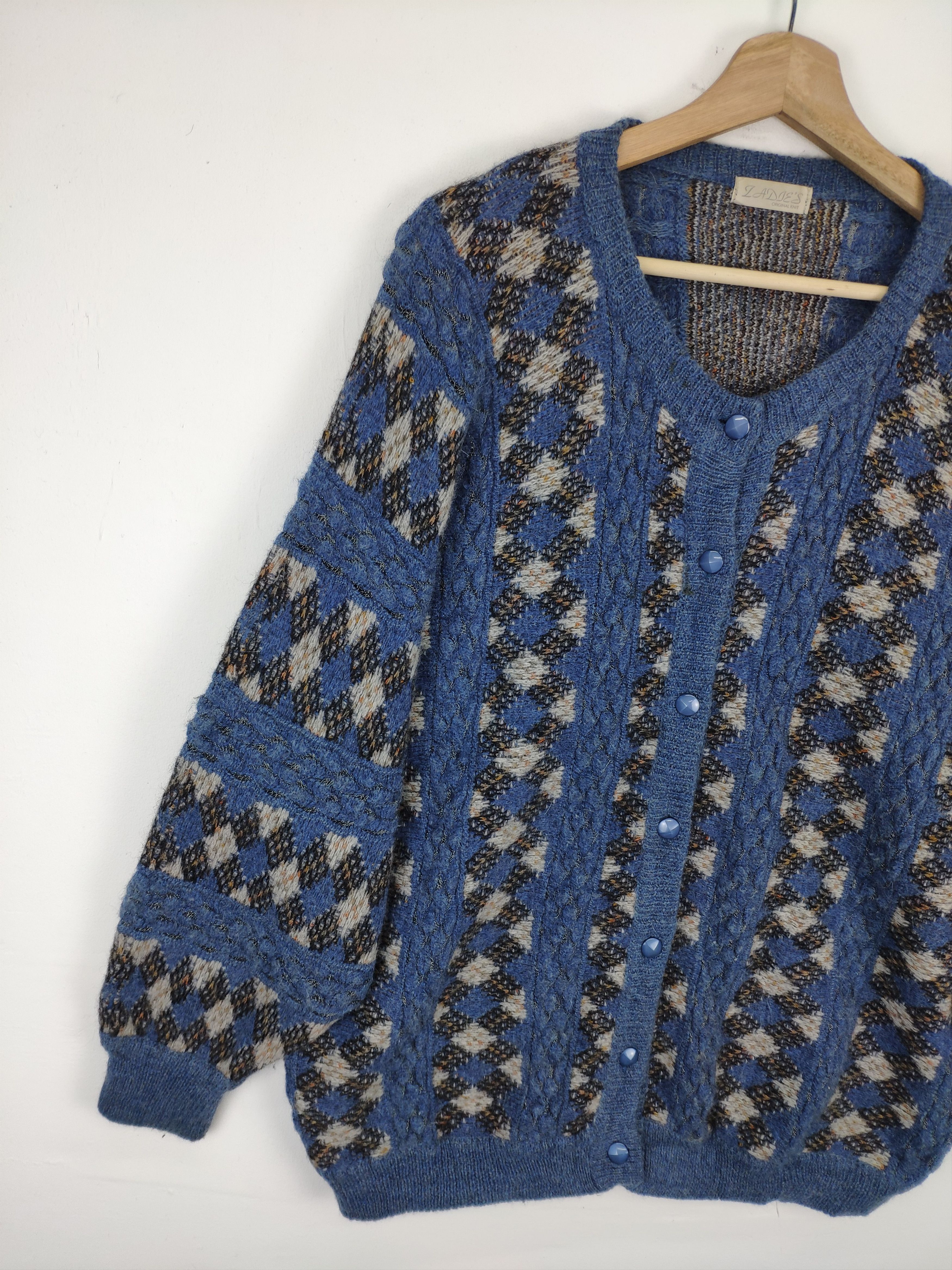 Japanese Brand × Vintage Vintage 1990s Wool Cardigan Coogi Style Size L / US 10 / IT 46 - 8 Thumbnail