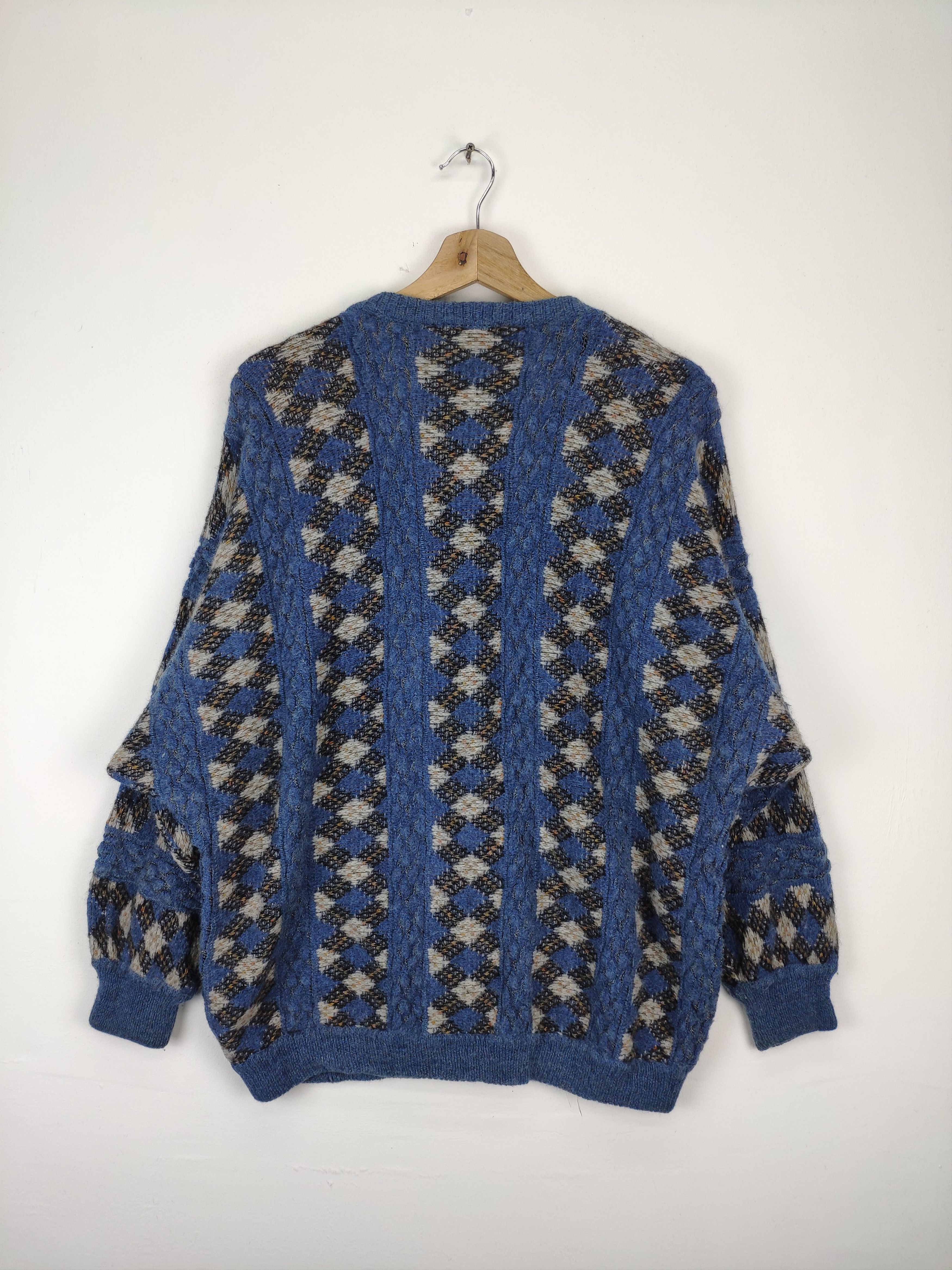 Japanese Brand × Vintage Vintage 1990s Wool Cardigan Coogi Style Size L / US 10 / IT 46 - 2 Thumbnail