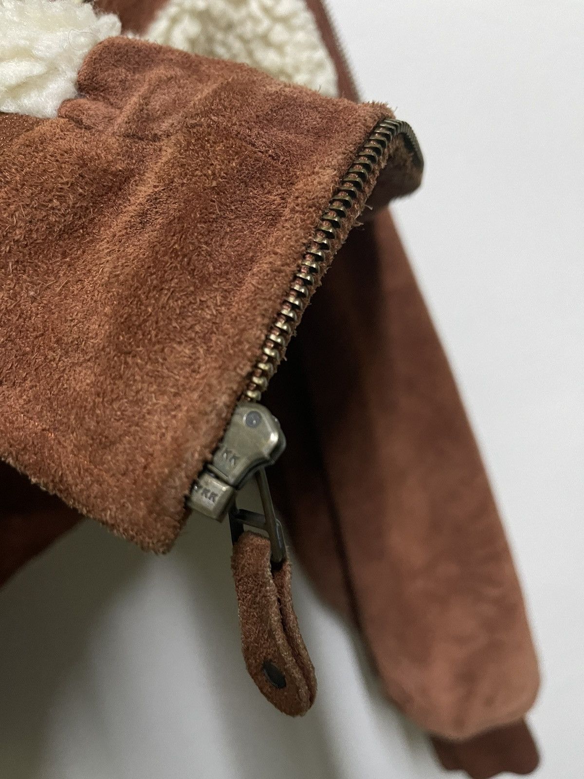 Genuine Leather Seahop Brown Suede Leather Hoodie Heavy Jacket Size US L / EU 52-54 / 3 - 9 Thumbnail